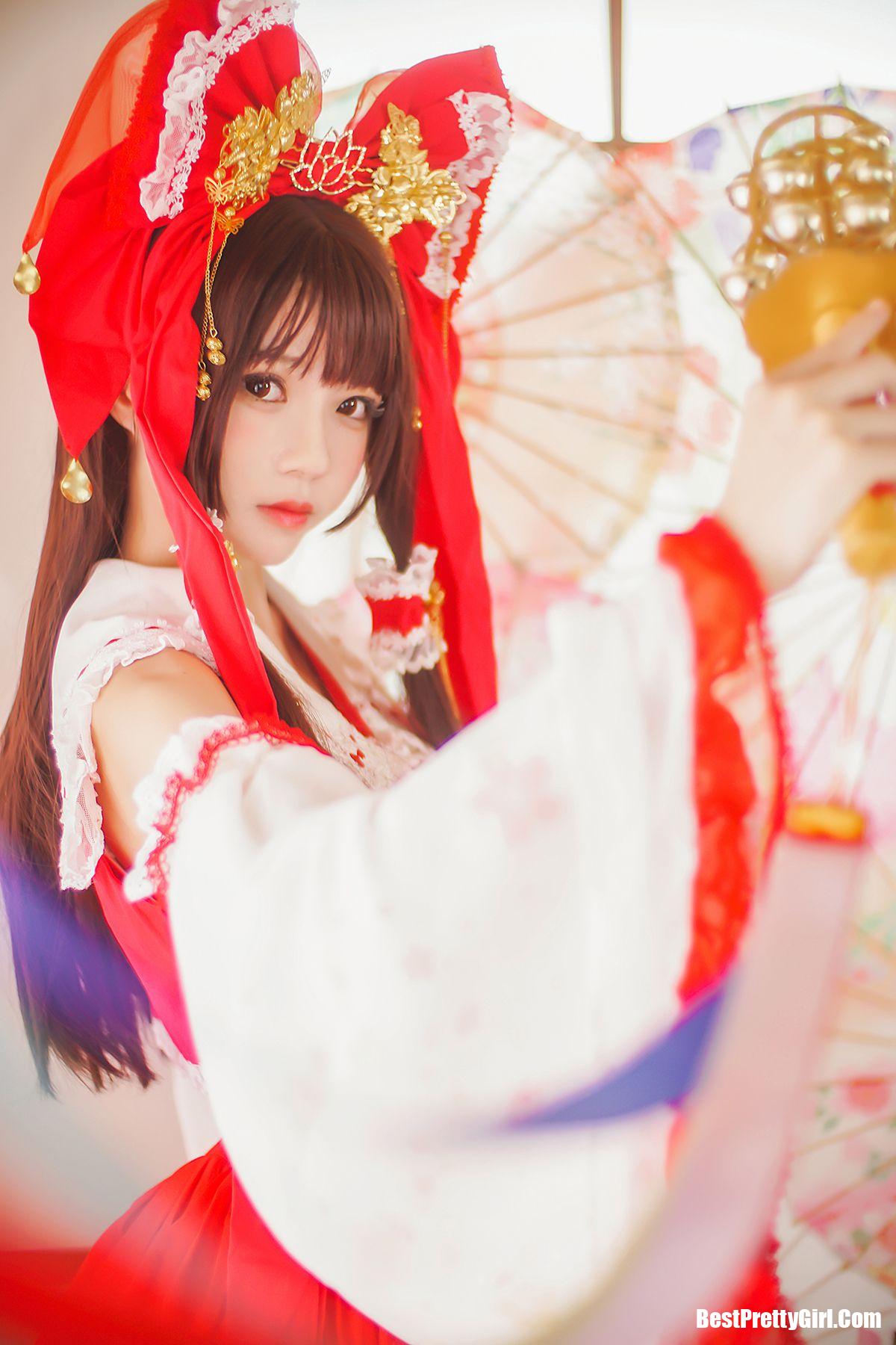 Coser@桜桃喵 Vol.038 灵梦 新年快乐 001