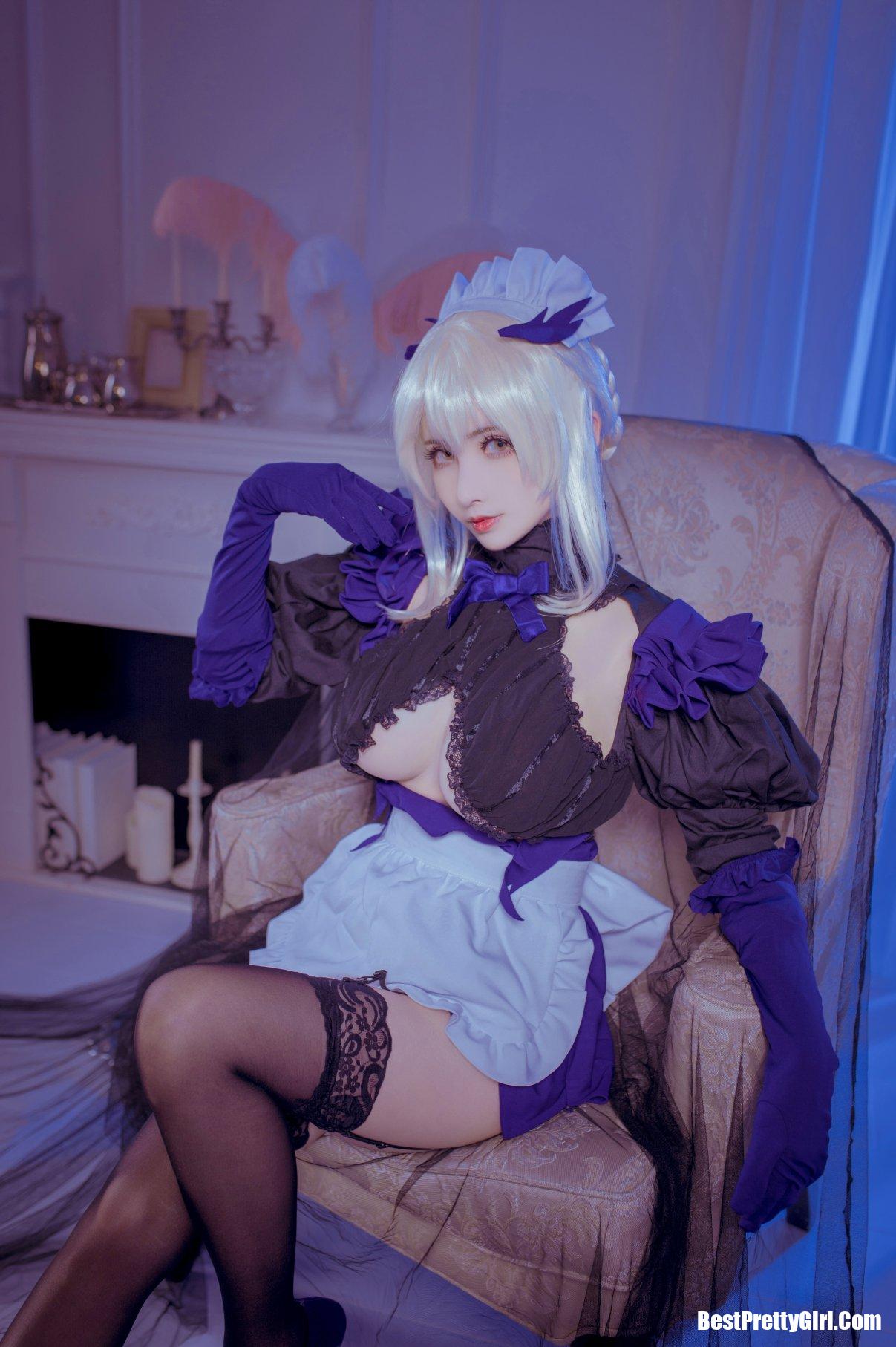 Coser@rioko凉凉子 Vol.022 黑枪呆女仆 12