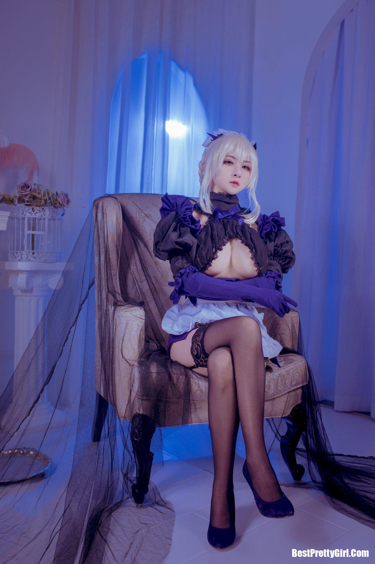 Coser@rioko凉凉子 Vol.022 黑枪呆女仆 26