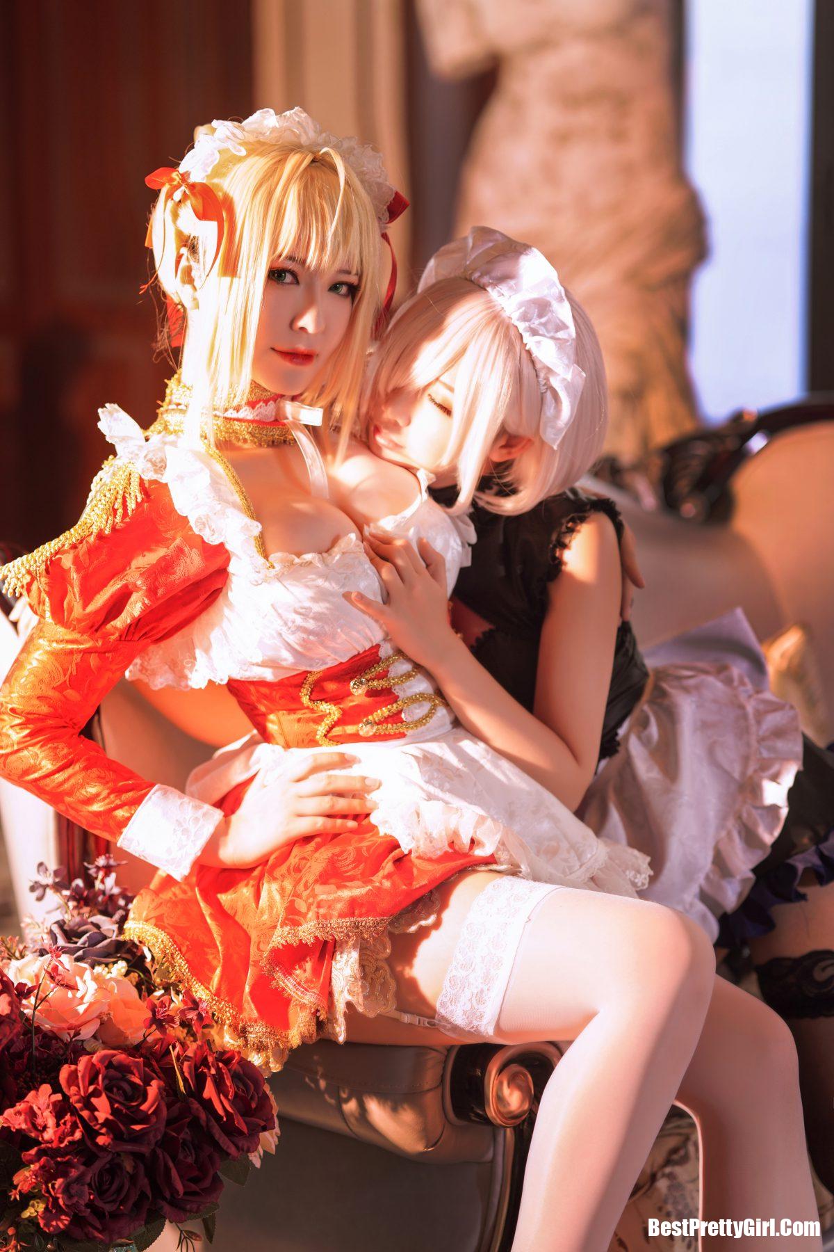 Coser@半半子 Vol.002 Claudius x Kyrielight Maid 13