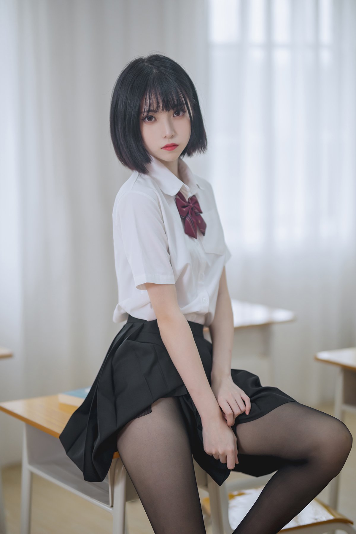 Coser@许岚LAN Vol.001 教室jk黑丝