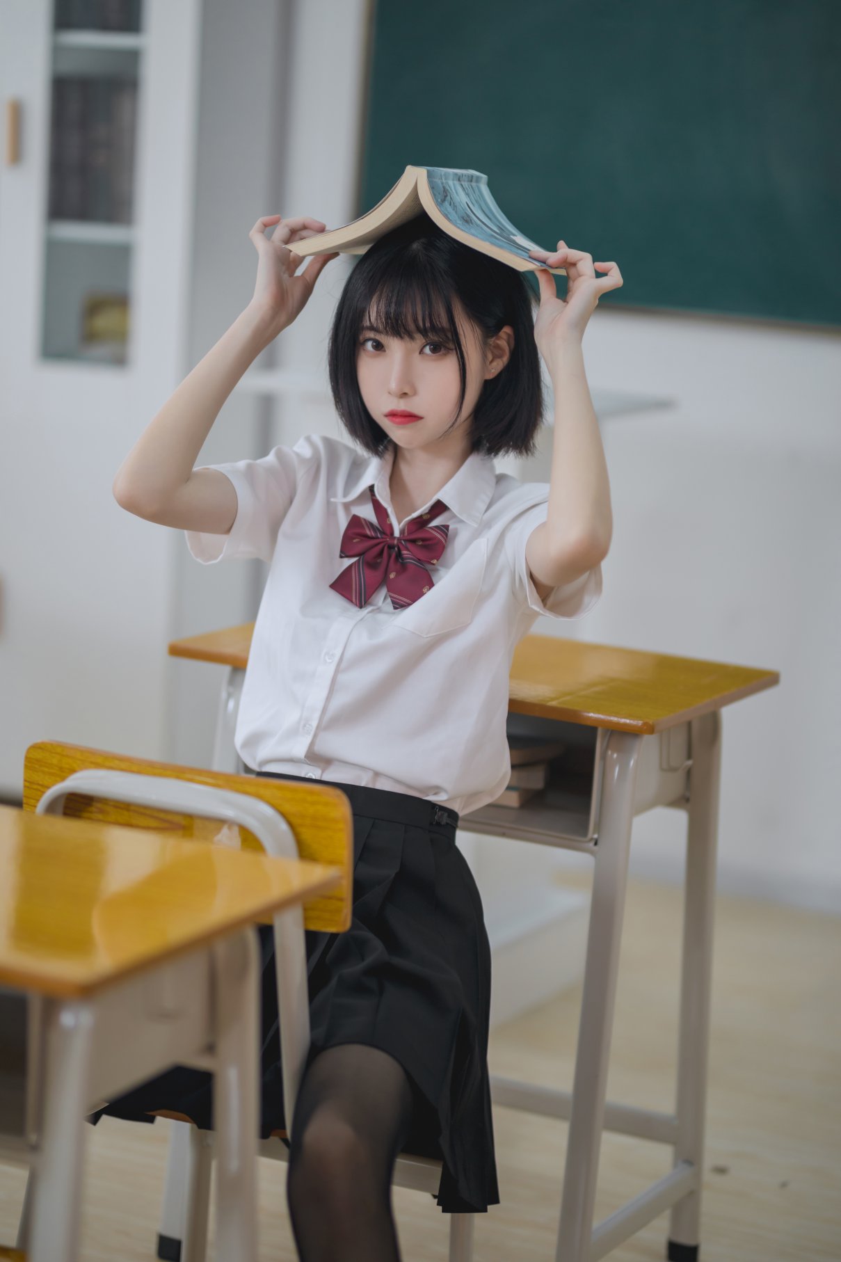 Coser@许岚LAN Vol.001 教室jk黑丝 0023