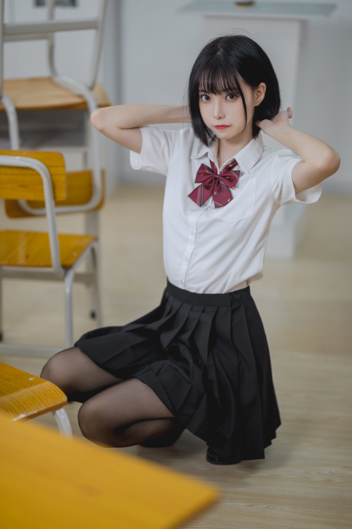 Coser@许岚LAN Vol.001 教室jk黑丝 0025