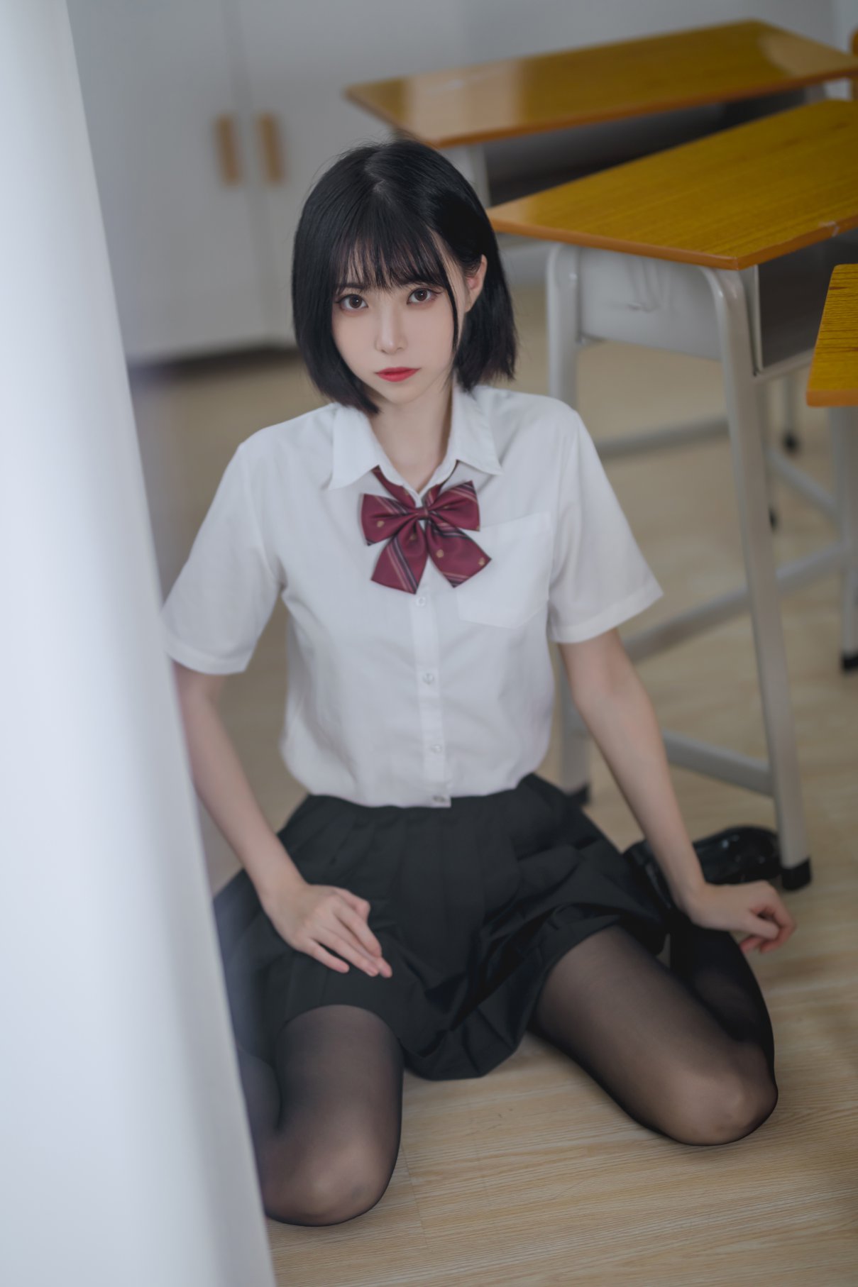 Coser@许岚LAN Vol.001 教室jk黑丝 0033