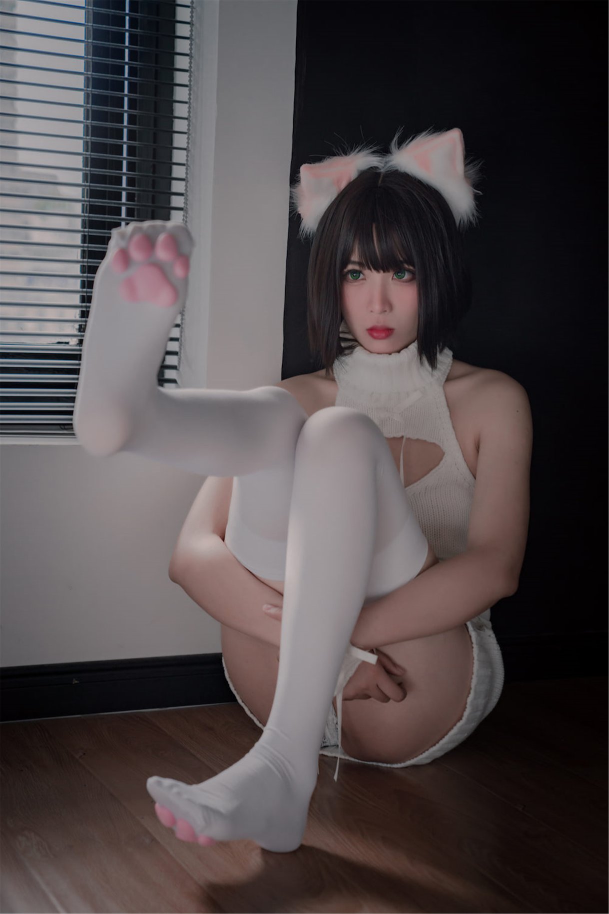 Coser@轩萧学姐 Vol.011 猫爪袜 0010