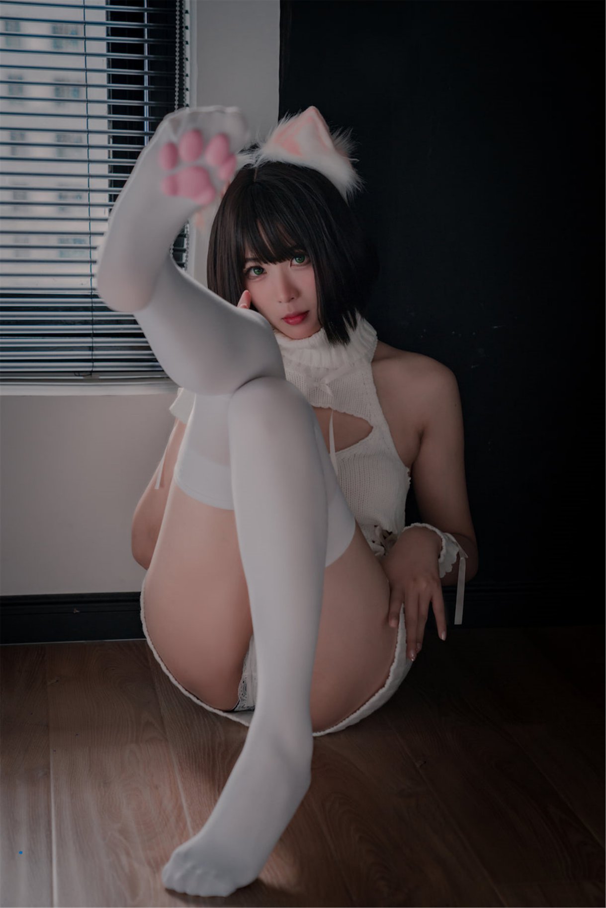 Coser@轩萧学姐 Vol.011 猫爪袜 0011