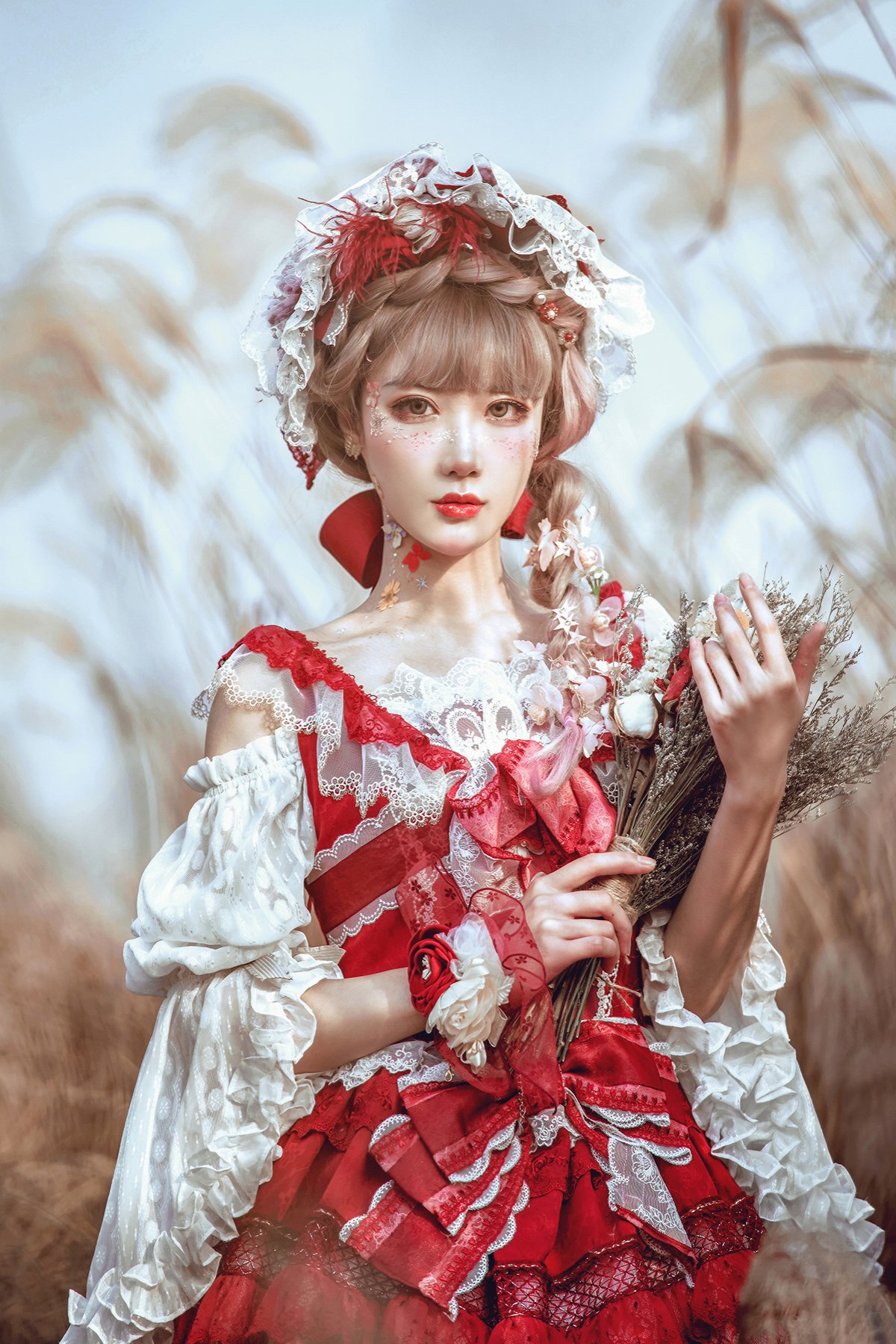 Coser@阿包也是兔娘 Vol.017 lolita红裙