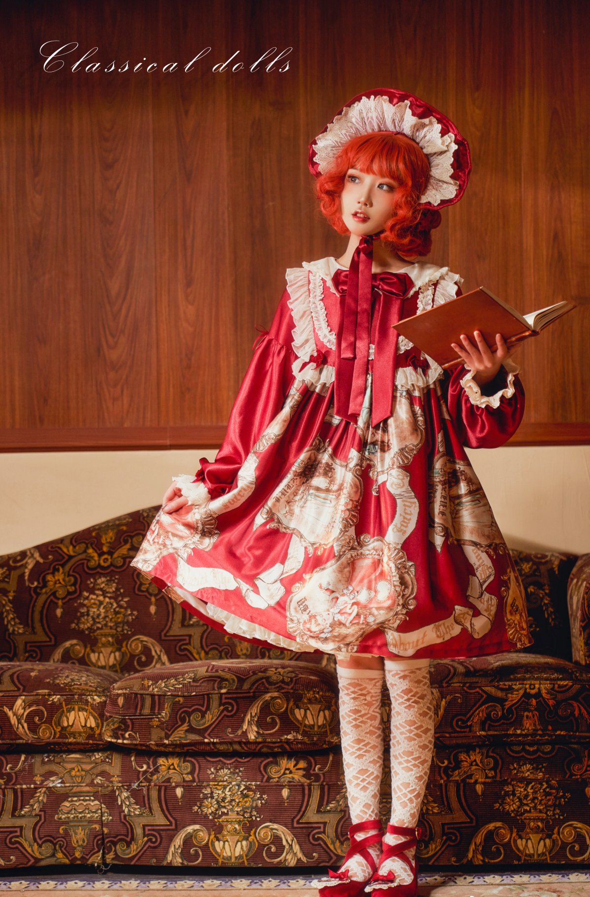 Coser@阿包也是兔娘 Vol.019 lolita红裙2 0013