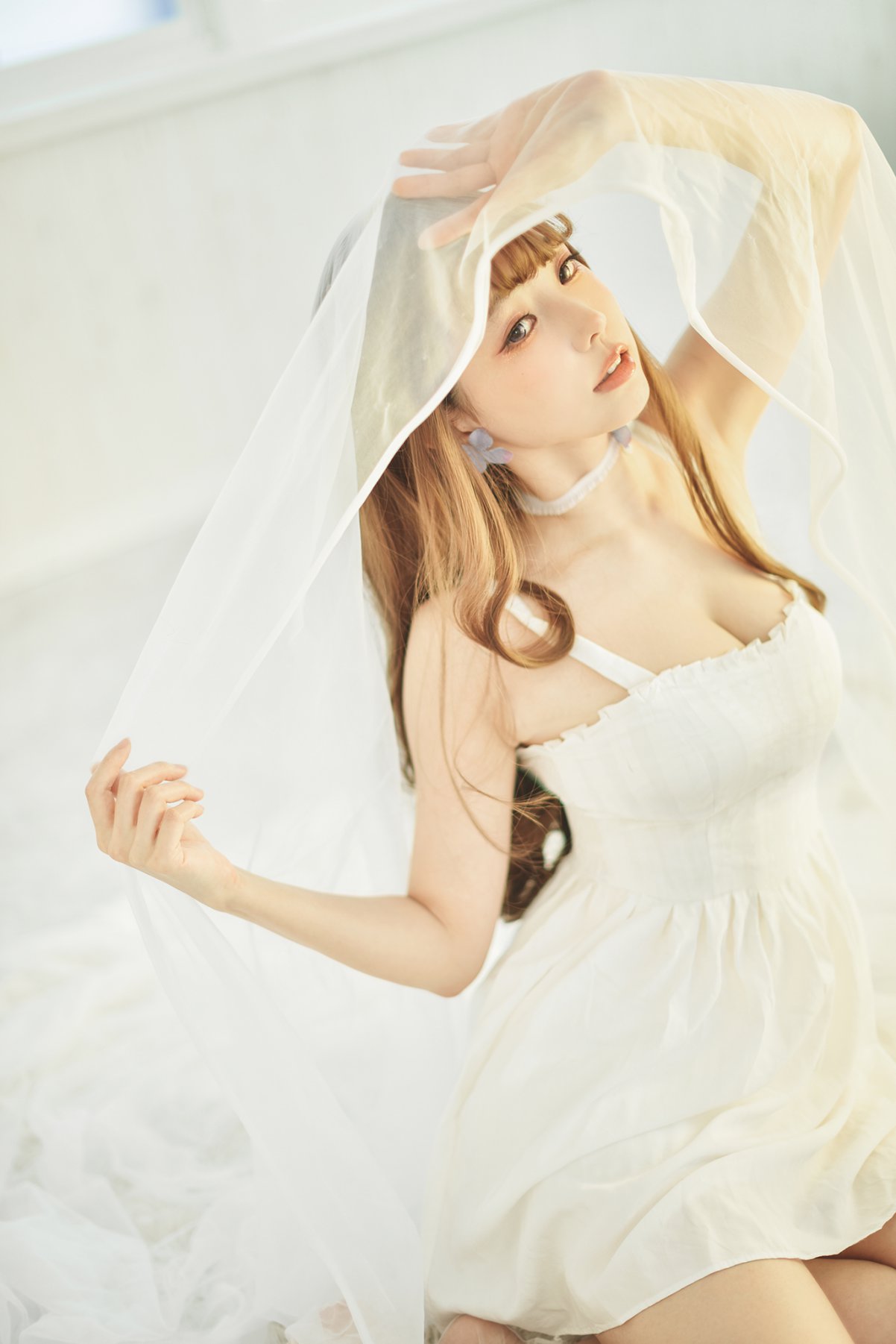 Coser@Ely Vol.051 White Dress 0018