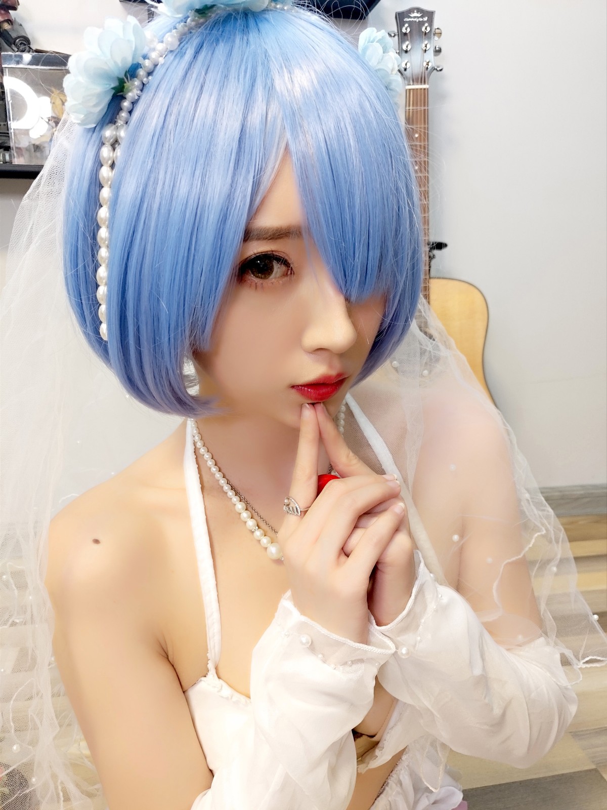 Coser@小巫女露娜 Vol.005 雷姆婚纱 0002 3223757489