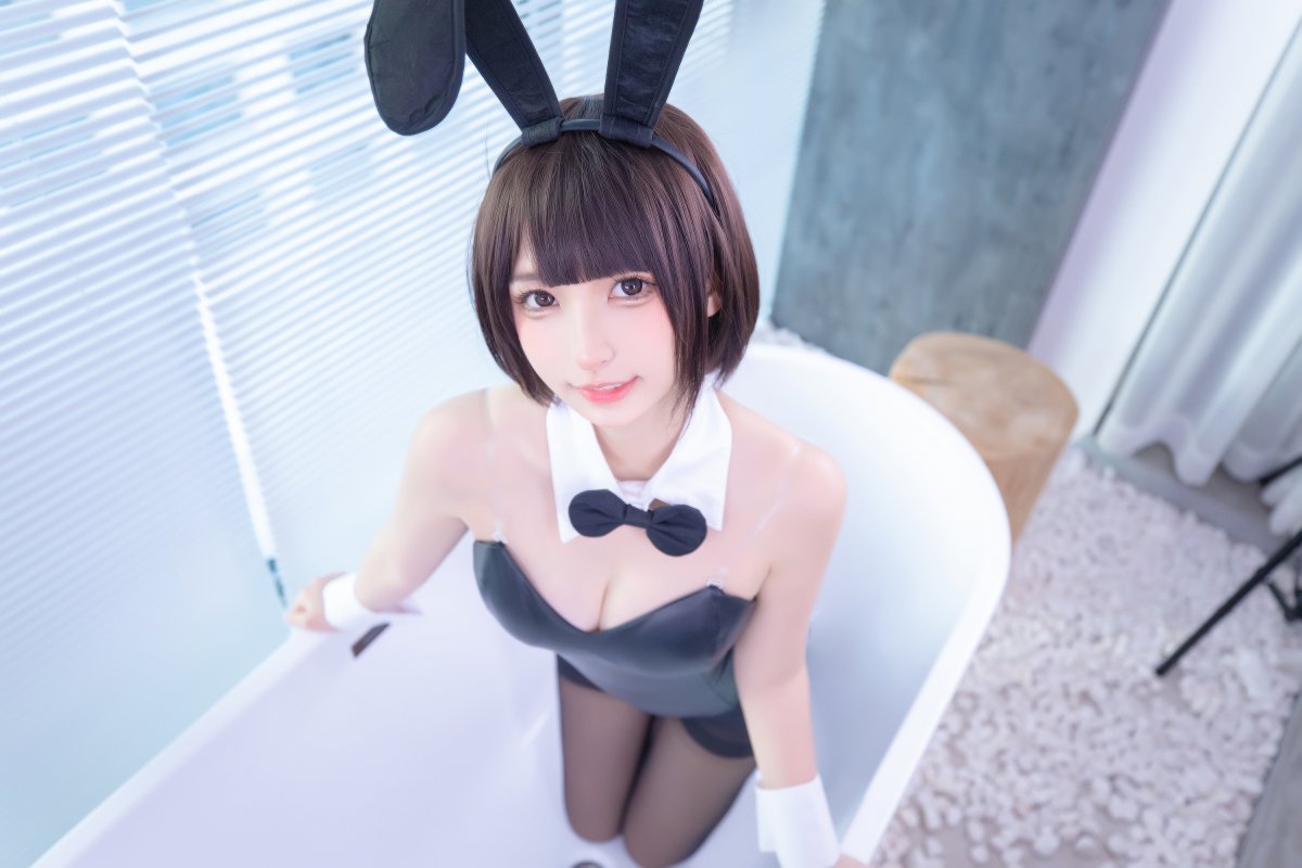 Coser@神楽坂真冬 Vol.077 兔女郎与钢管 A 0007