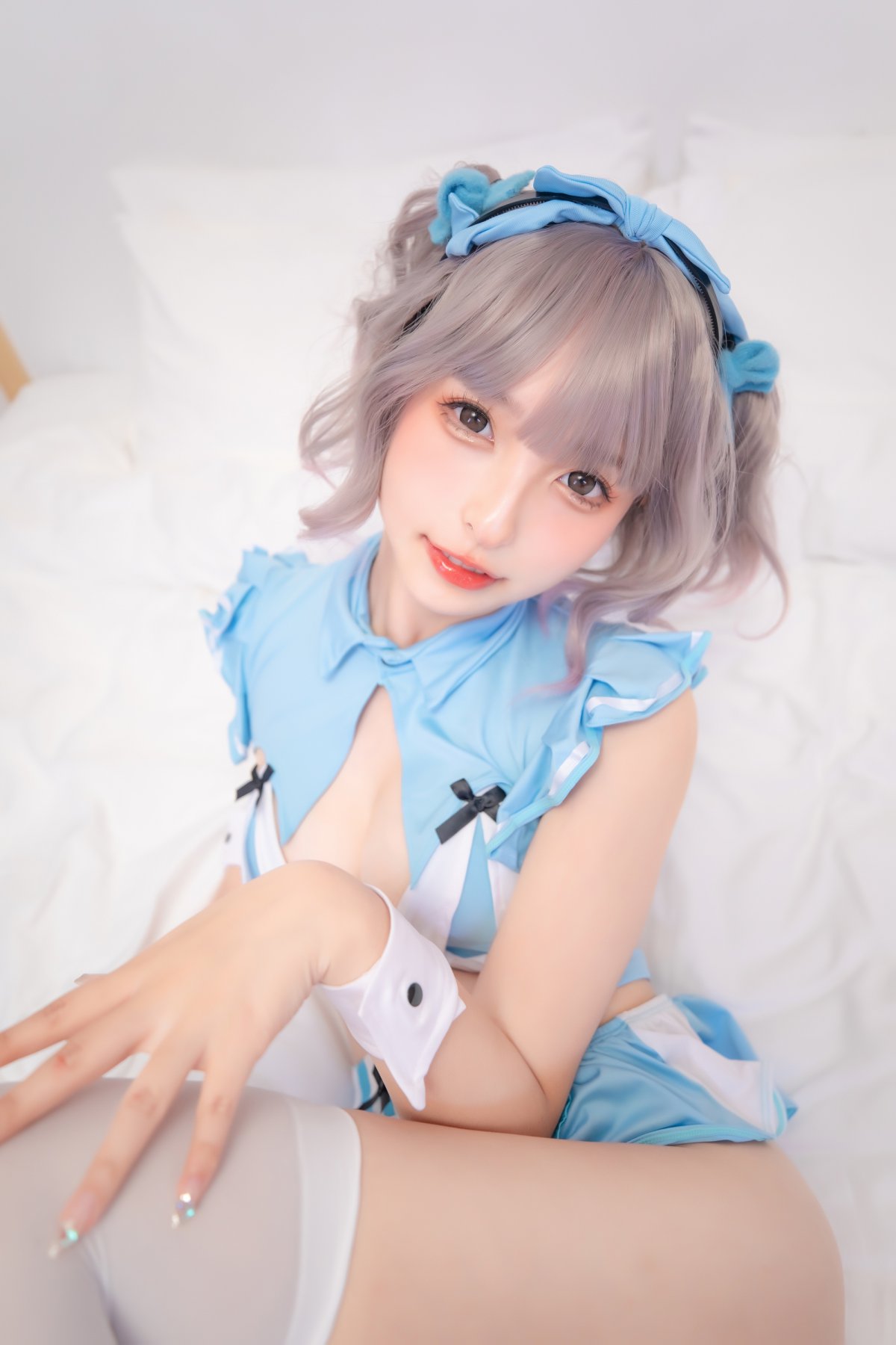 Coser@神楽坂真冬 Vol.077 蓝调女仆 0022