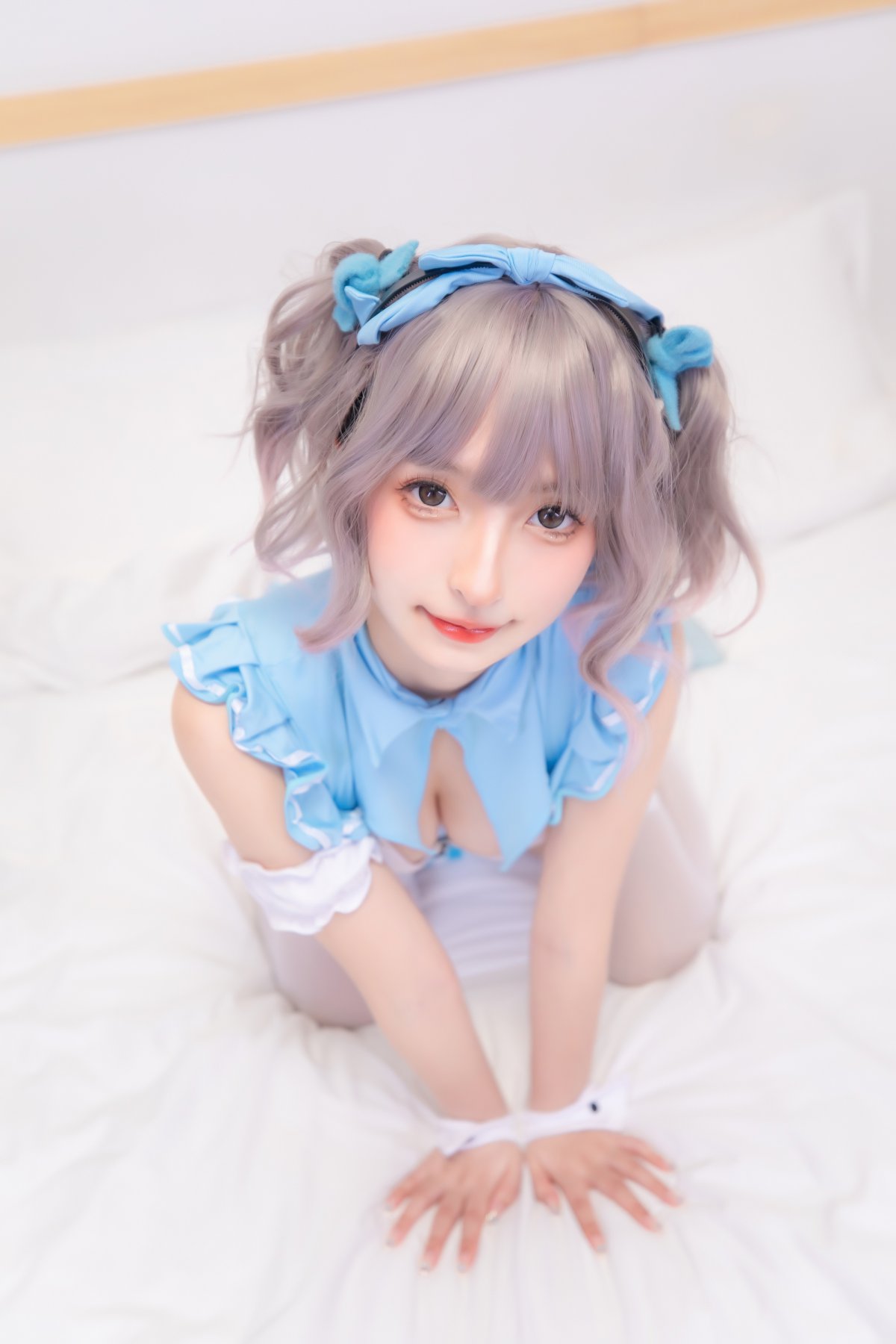 Coser@神楽坂真冬 Vol.077 蓝调女仆 0034