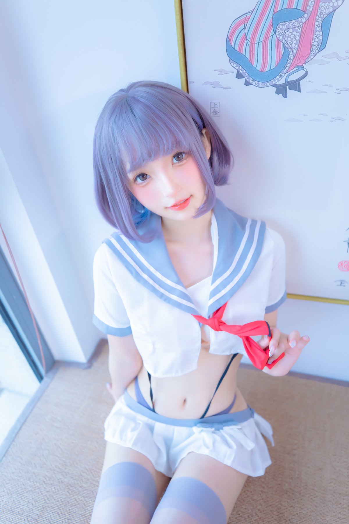 Coser@神楽坂真冬 Vol.080 灰丝吊带JK 0003