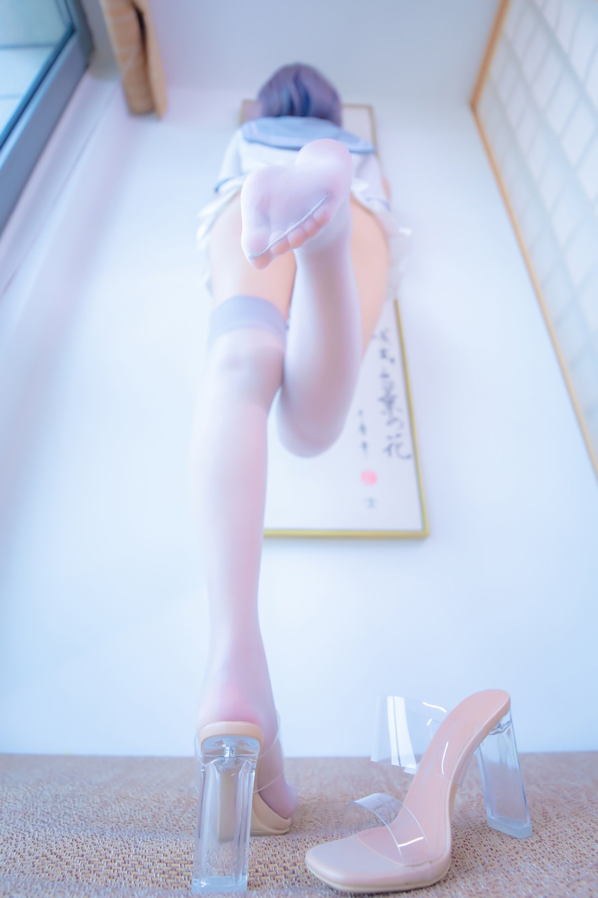 Coser@神楽坂真冬 Vol.080 灰丝吊带JK 0020