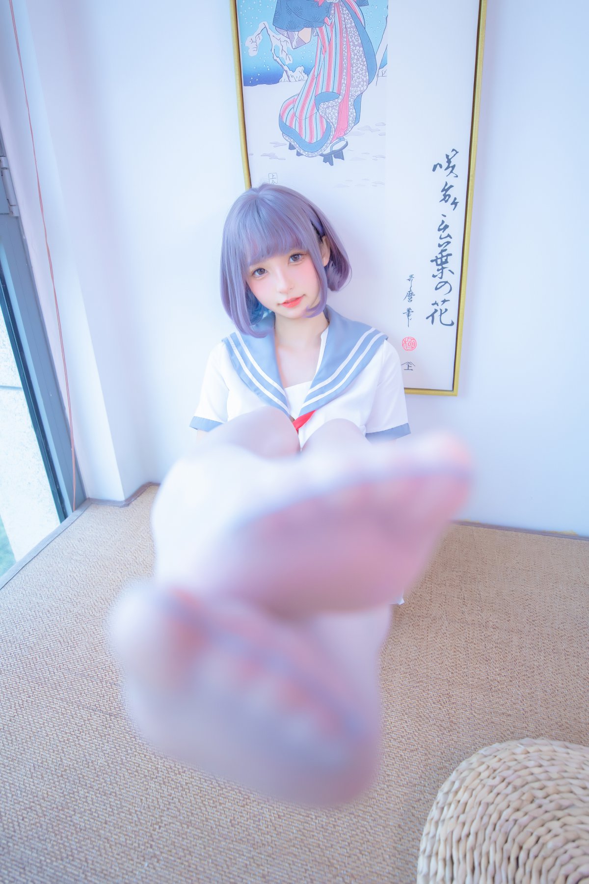 Coser@神楽坂真冬 Vol.080 灰丝吊带JK 0041