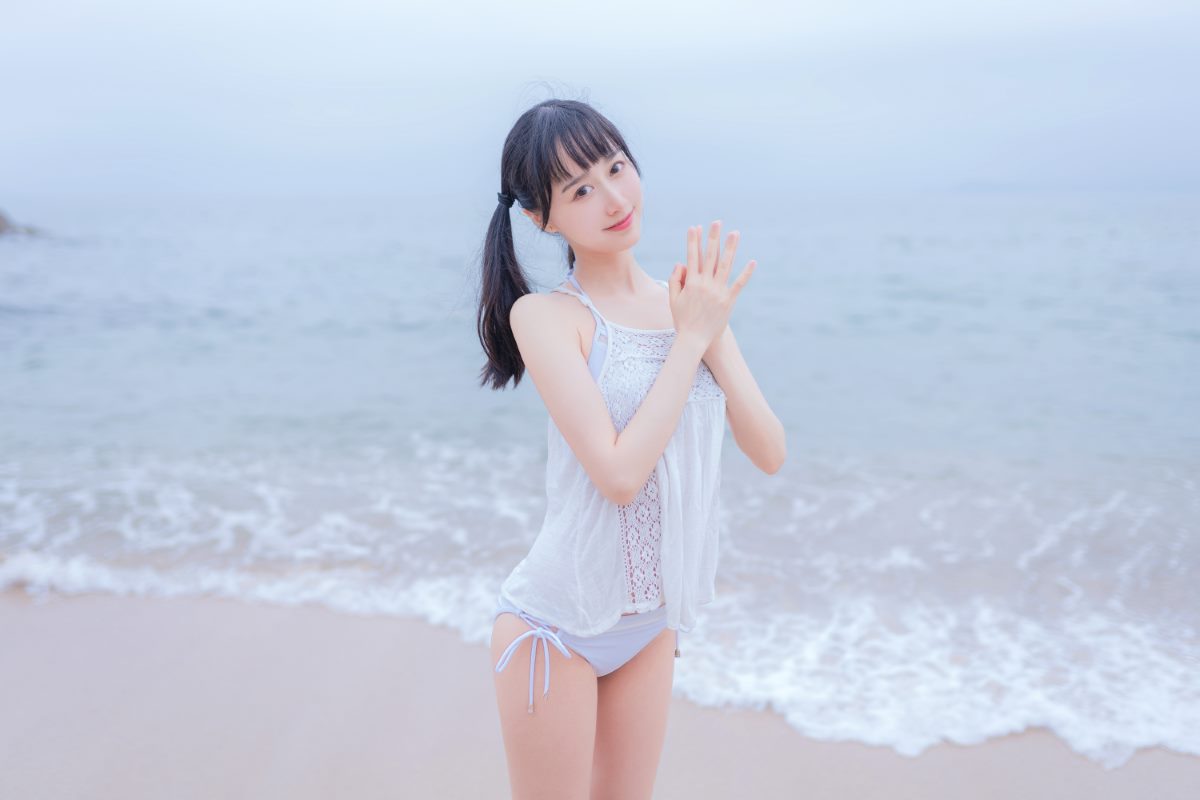 Coser@木绵绵OwO Vol 024 海边白色比基尼电子版 0009 6207535596.jpg