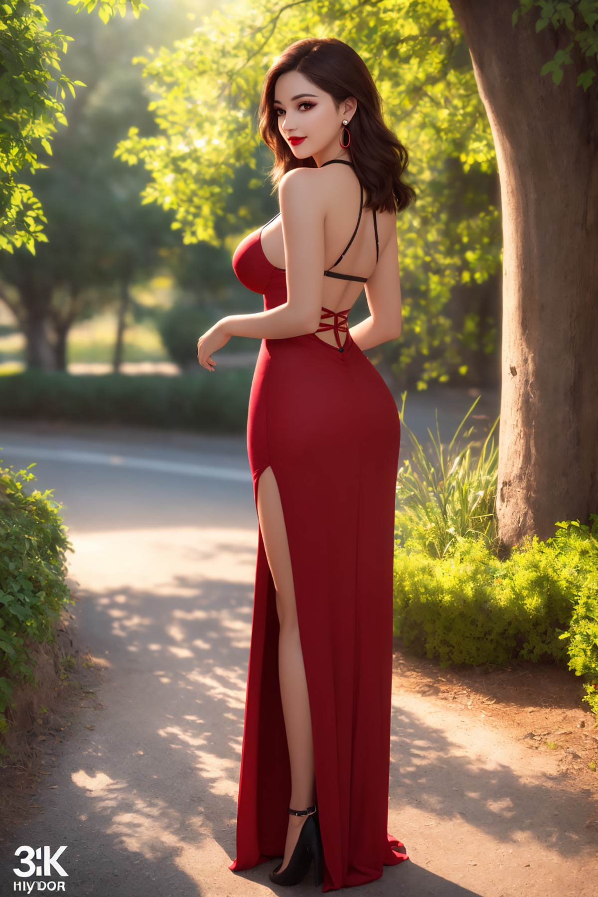 AIModel Vol 155 Red Dress Sexy 0001 3706151622.jpg