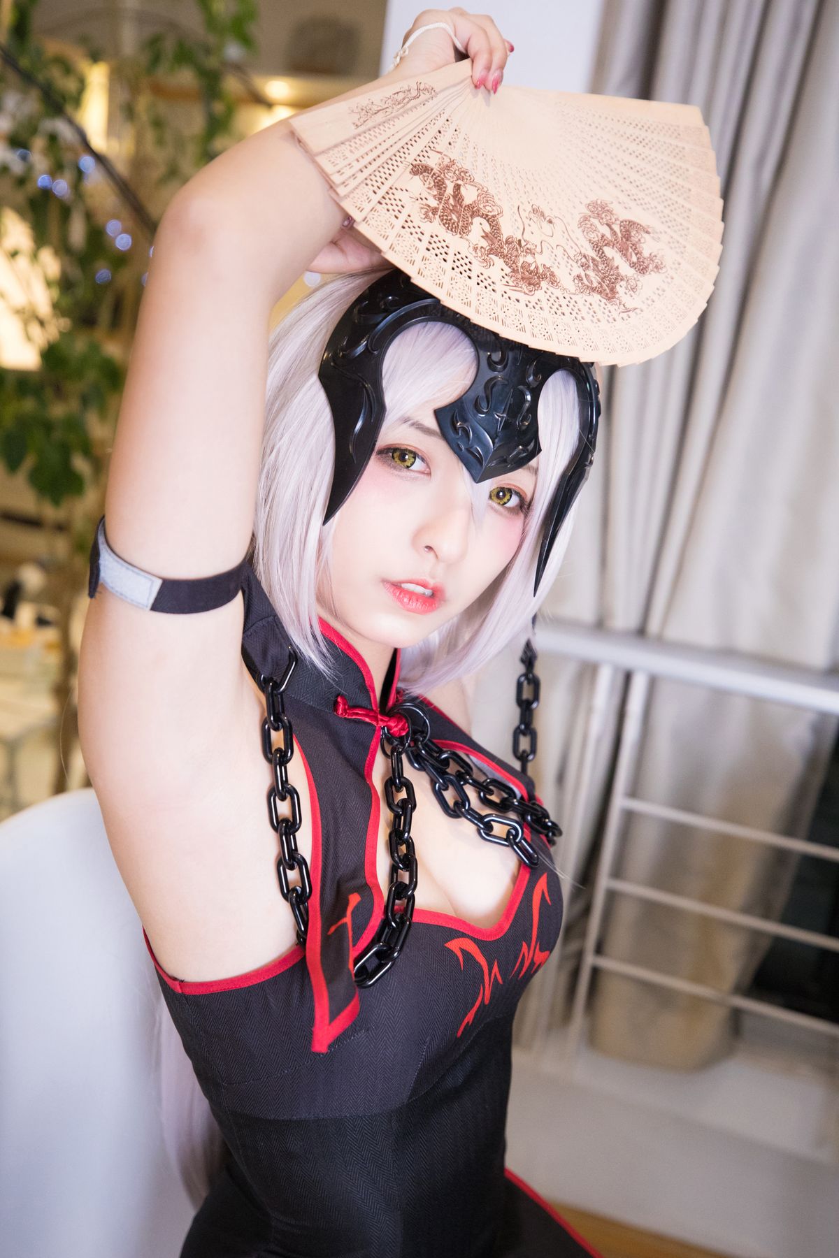 Coser@神楽坂真冬 Vol 037 电子相册 旗袍黑贞 B 0021 6790455566.jpg