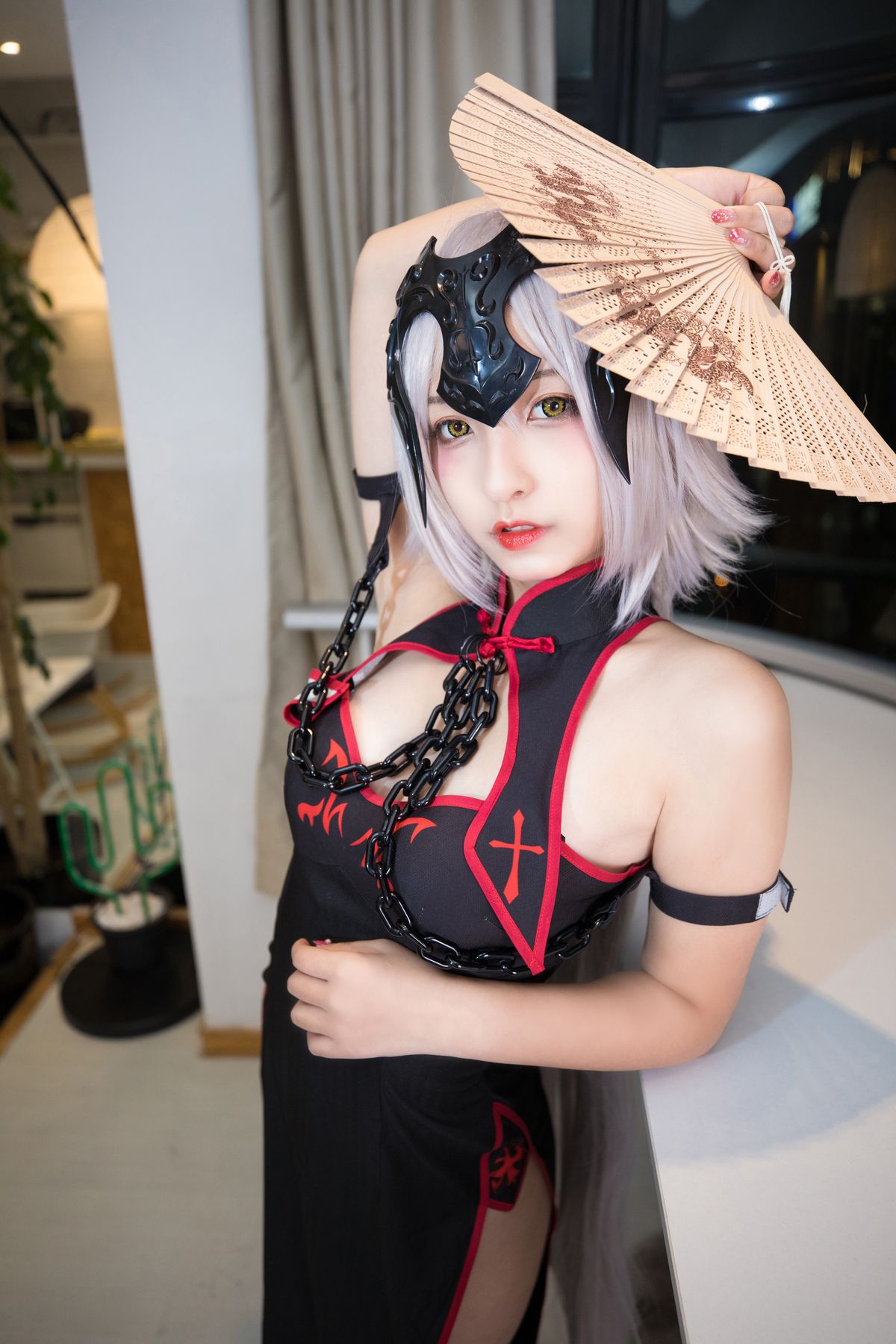 Coser@神楽坂真冬 Vol 037 电子相册 旗袍黑贞 B 0024 6521521301.jpg