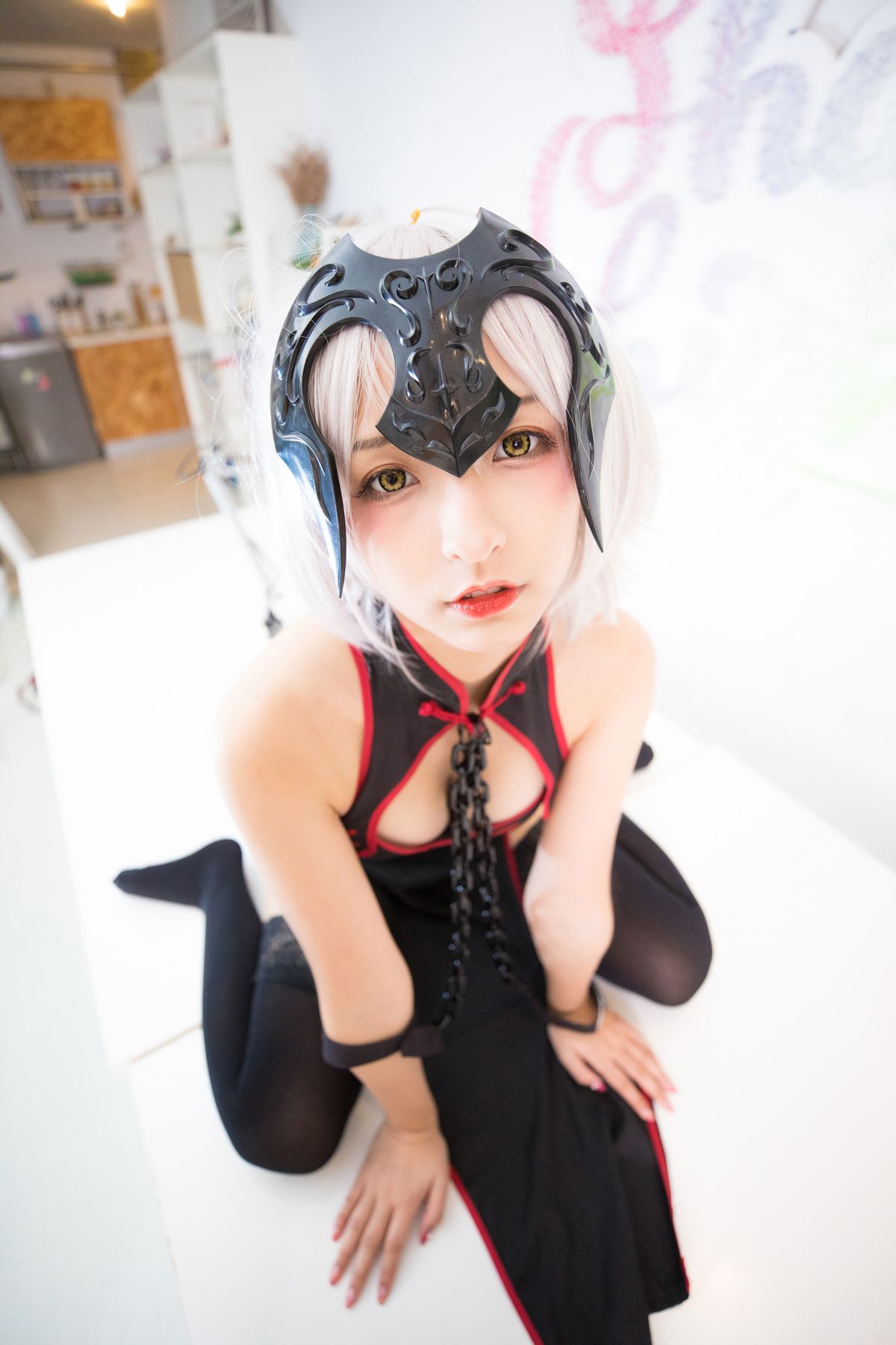 Coser@神楽坂真冬 Vol 037 电子相册 旗袍黑贞 B 0049 8957779557.jpg