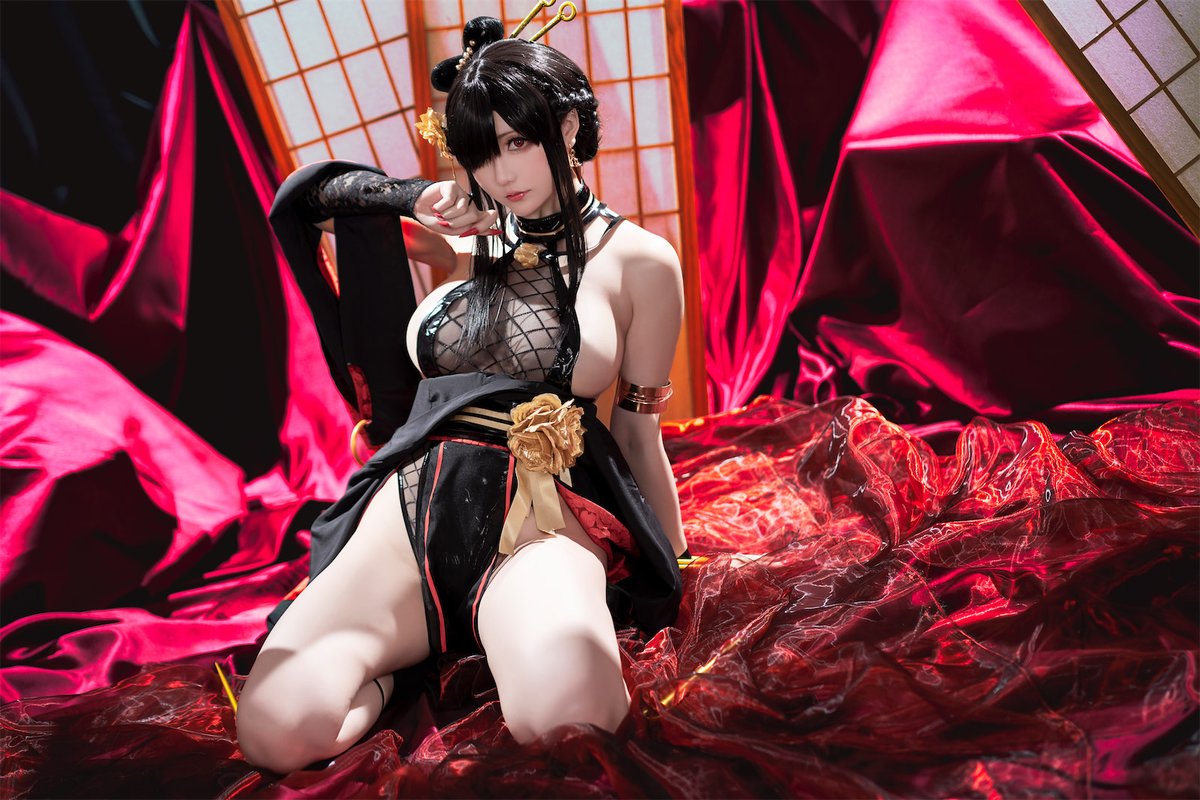 Coser@星之迟迟Hoshilily 圣诞节 约尔 同人和风战斗服 0022 3861380618.jpg