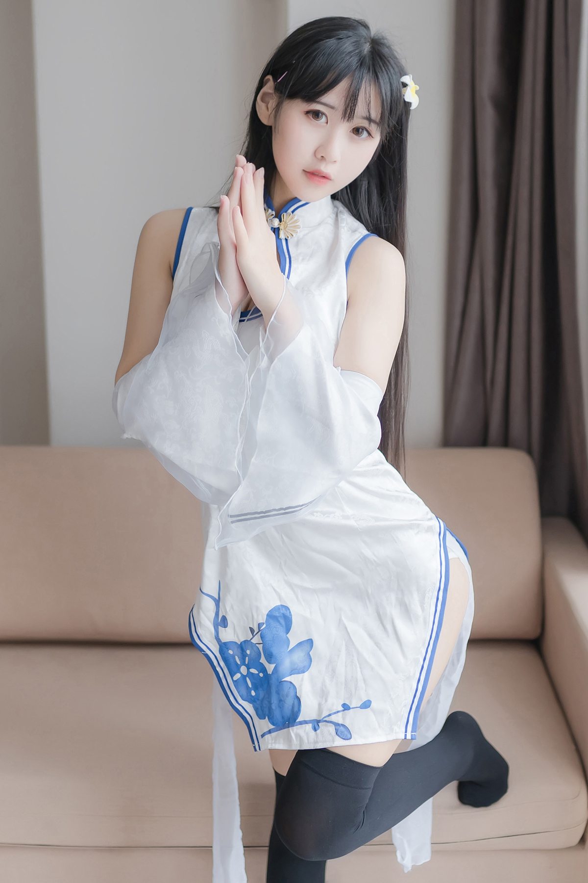Coser@兔玩映画 Vol.046 白色旗袍