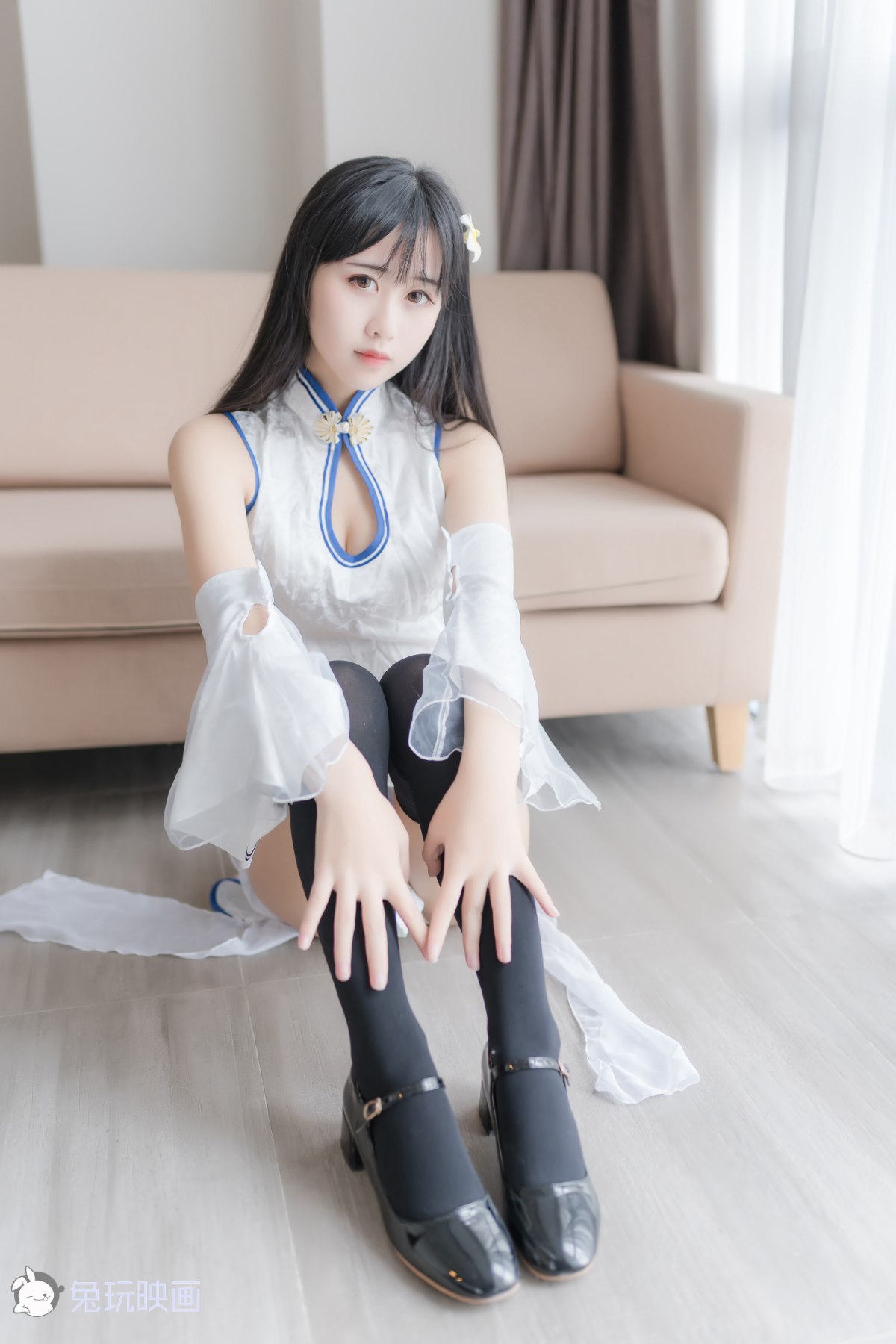 Coser@兔玩映画 Vol 046 白色旗袍 0016 7019434805.jpg