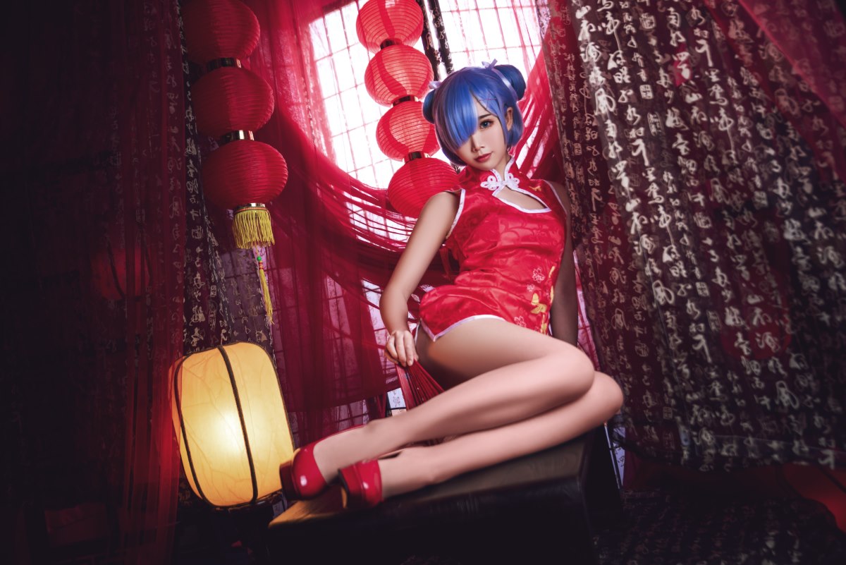 Coser@面饼仙儿 No 052 雷姆旗袍 0006 7998975911.jpg