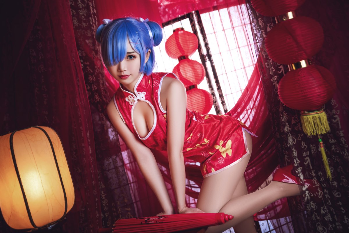 Coser@面饼仙儿 No 052 雷姆旗袍 0023 9810432038.jpg