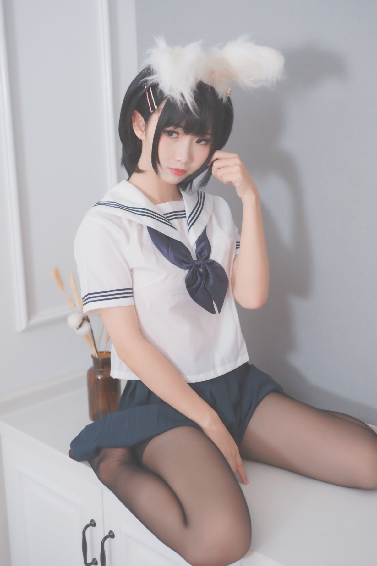 Coser@面饼仙儿 No 053 面饼兔耳jk 0004 9114928106.jpg