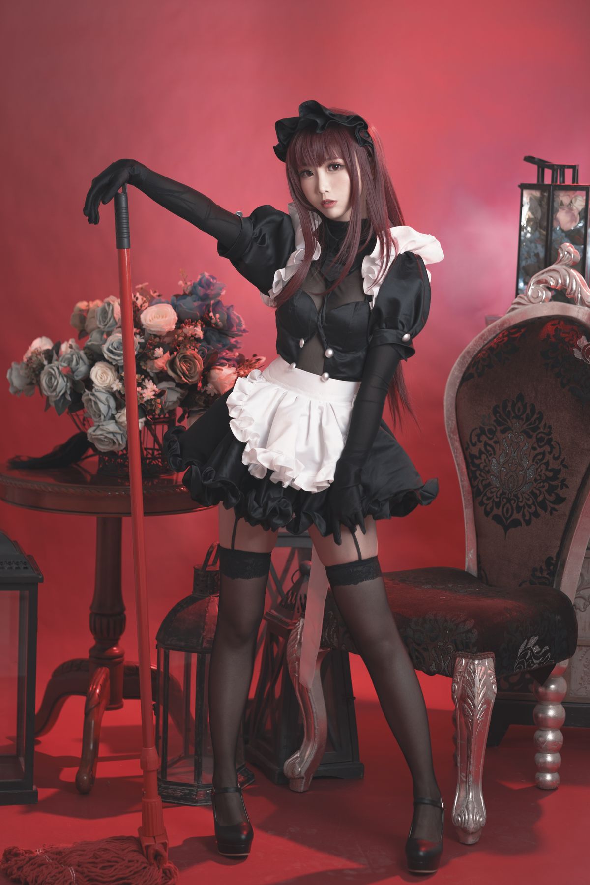 Coser@面饼仙儿 No 056 斯卡哈女仆 0001 5077684052.jpg