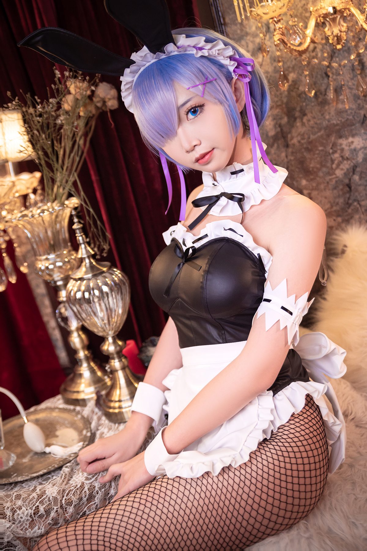 Coser@面饼仙儿 No.058 网袜蕾姆