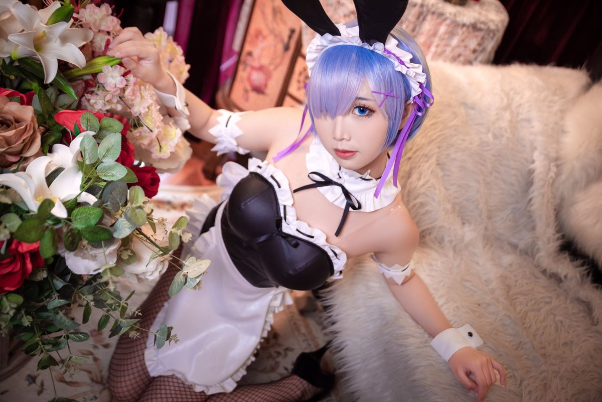 Coser@面饼仙儿 No 058 网袜蕾姆 0020 1985433580.jpg