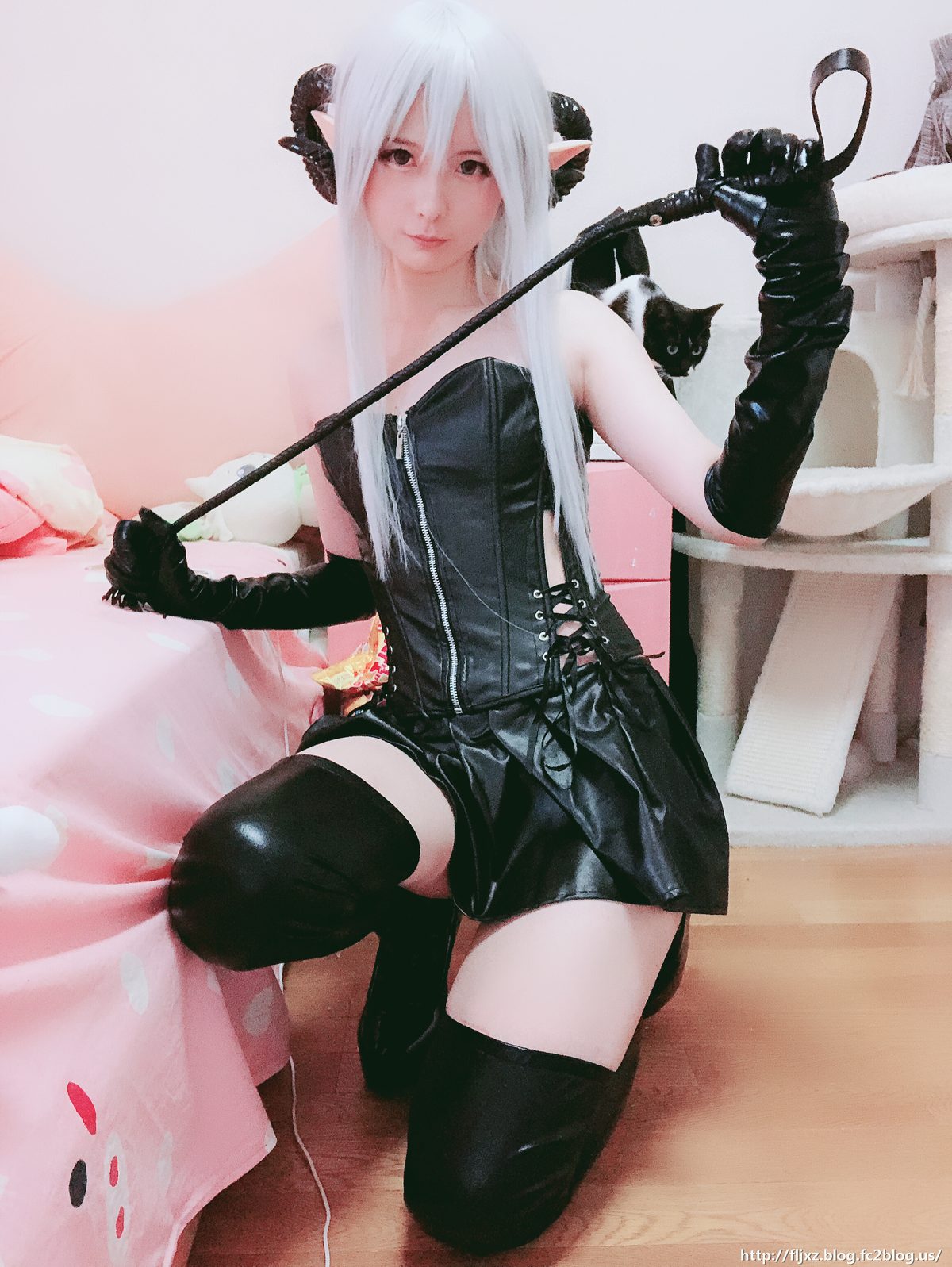 Coser@习呆呆 皮衣小恶魔 Leather Little Devil 0025 2766388038.jpg