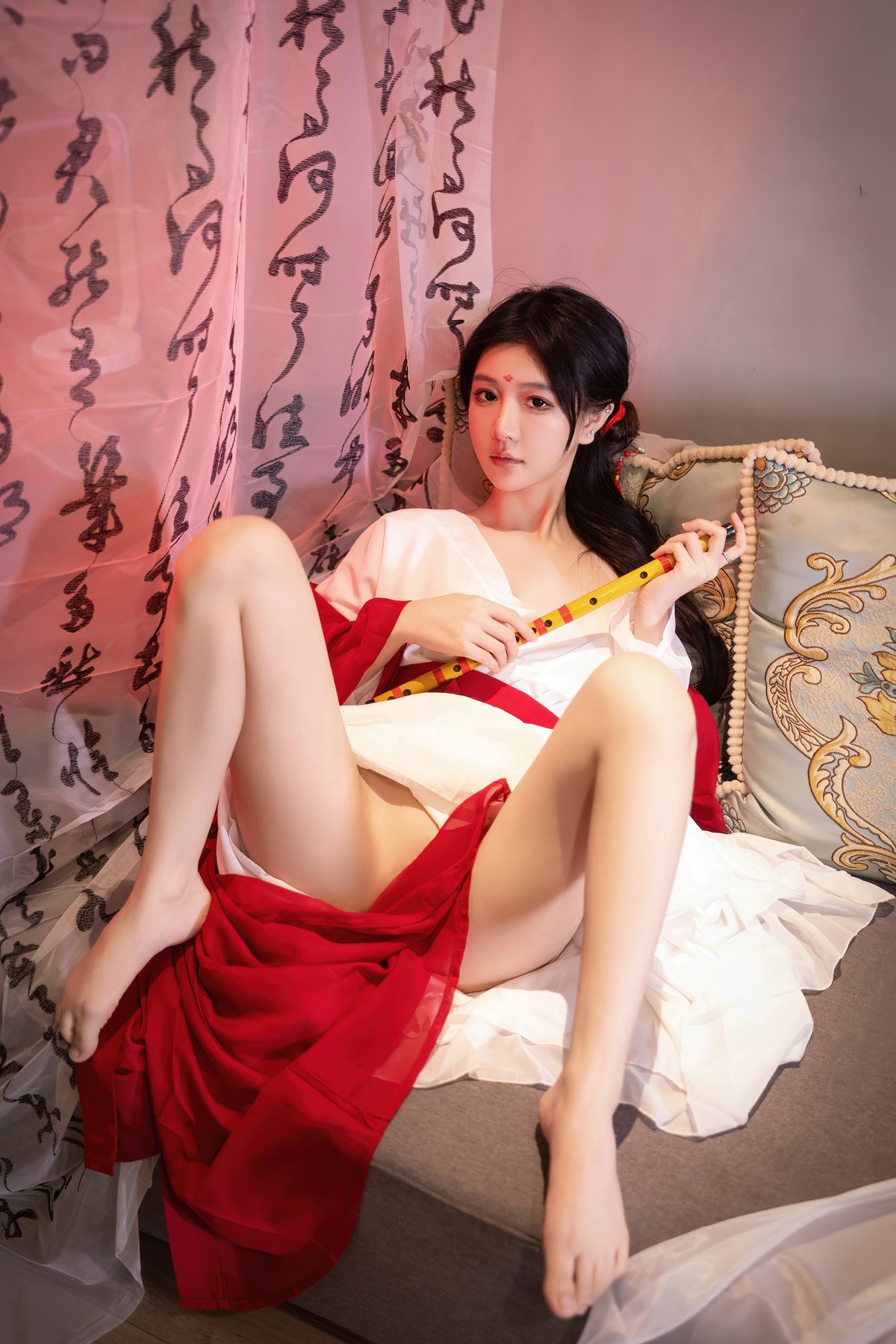 Xie Xiao En 谢小蒽 Vol 007 内购无水印 古风红袍笛子 A 0028 0884059940.jpg