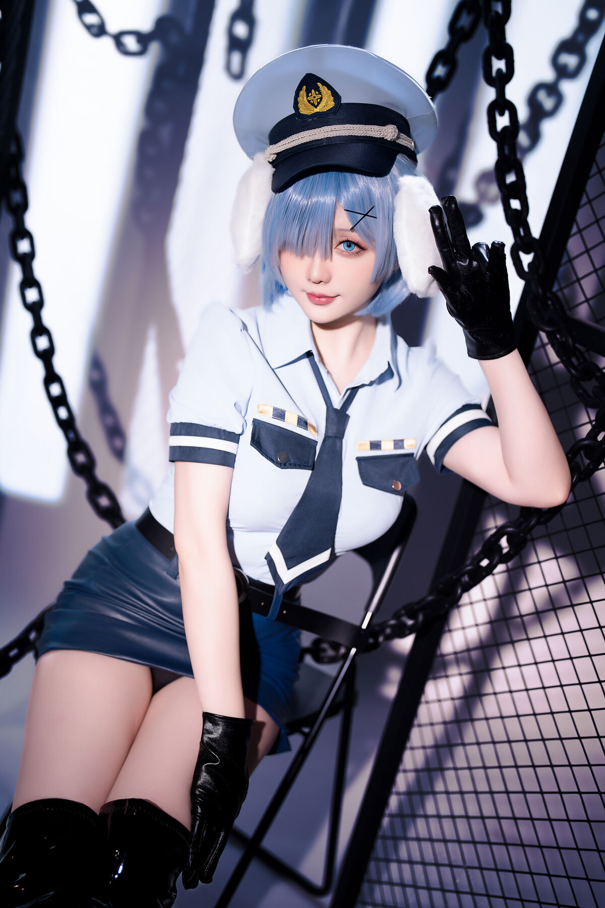 Coser@星之迟迟Hoshilily 2024年02月计划C RE0 蕾姆 狗耳警官 Part1 0002 3080828644.jpg