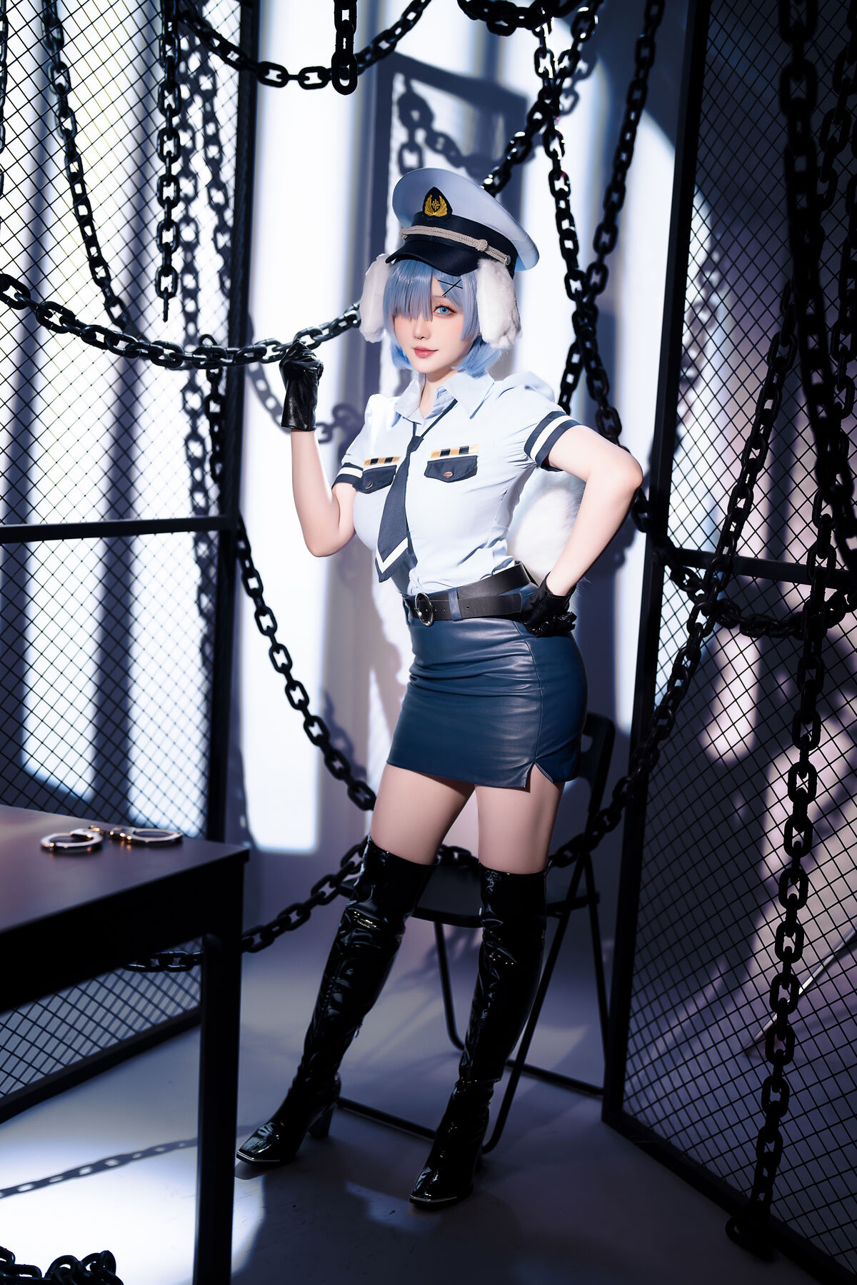 Coser@星之迟迟Hoshilily 2024年02月计划C RE0 蕾姆 狗耳警官 Part1 0016 3870606801.jpg