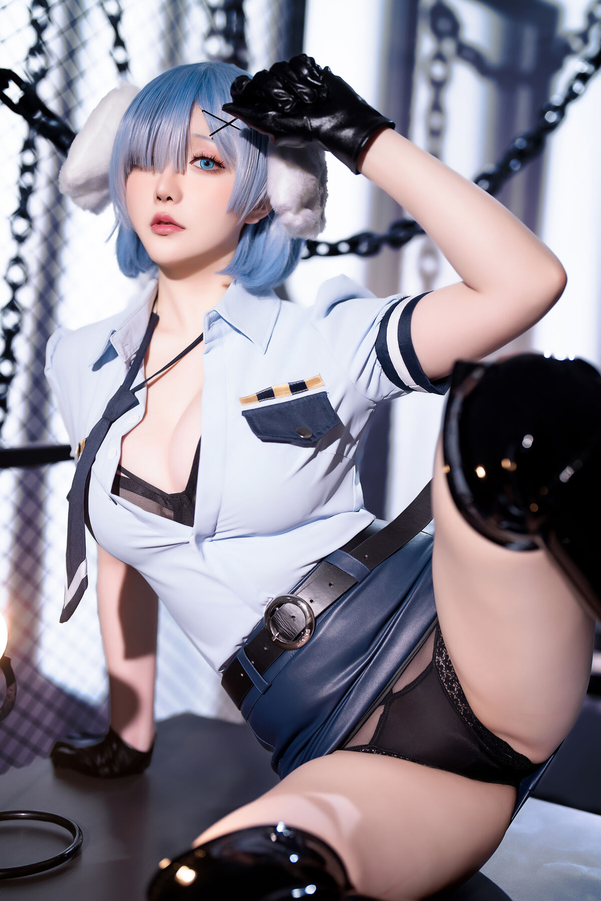 Coser@星之迟迟Hoshilily 2024年02月计划C RE0 蕾姆 狗耳警官 Part1 0034 8127860482.jpg