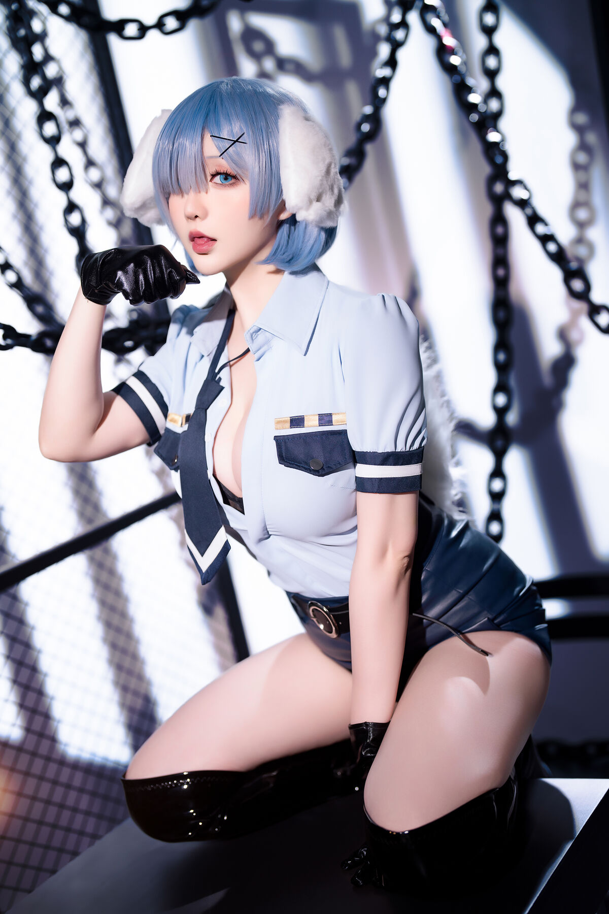 Coser@星之迟迟Hoshilily 2024年02月计划C RE0 蕾姆 狗耳警官 Part1 0039 4072638597.jpg