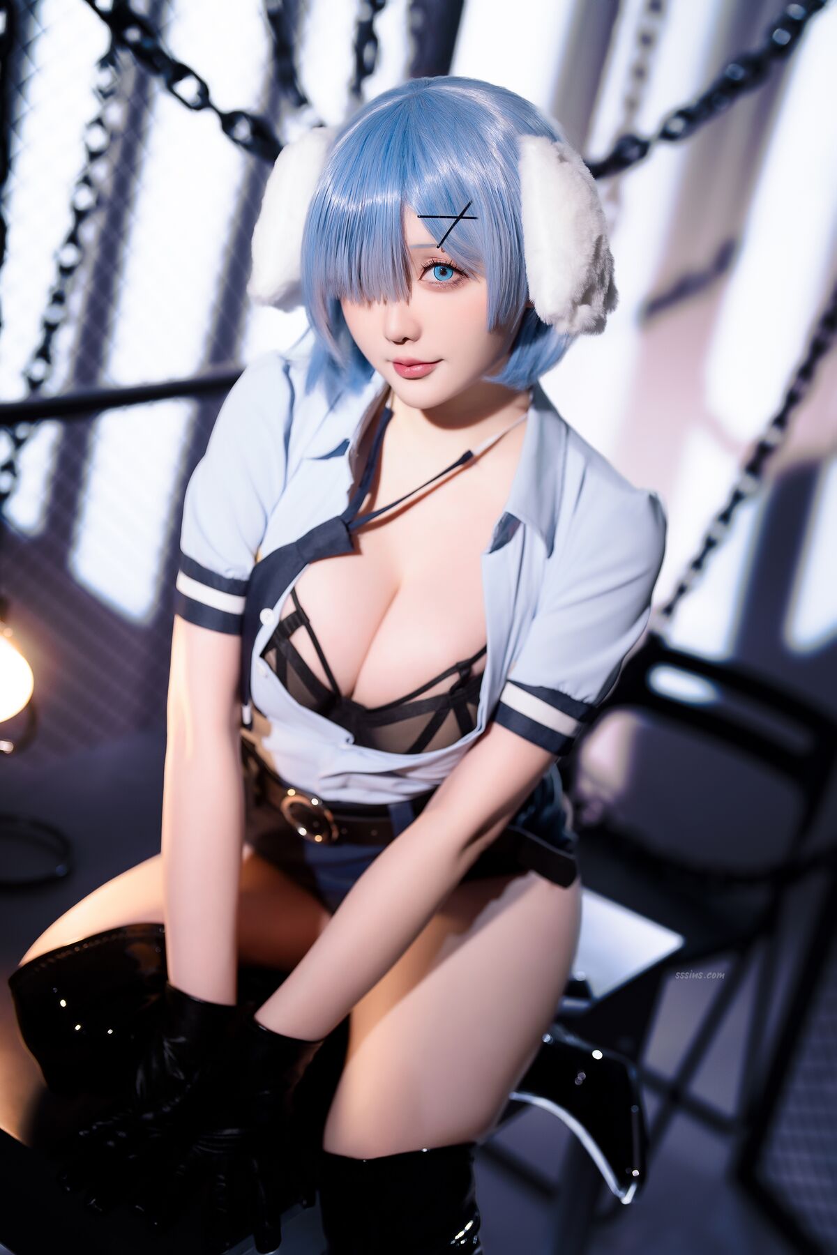 Coser@星之迟迟Hoshilily 2024年02月计划C RE0 蕾姆 狗耳警官 Part1 0044 3680535662.jpg