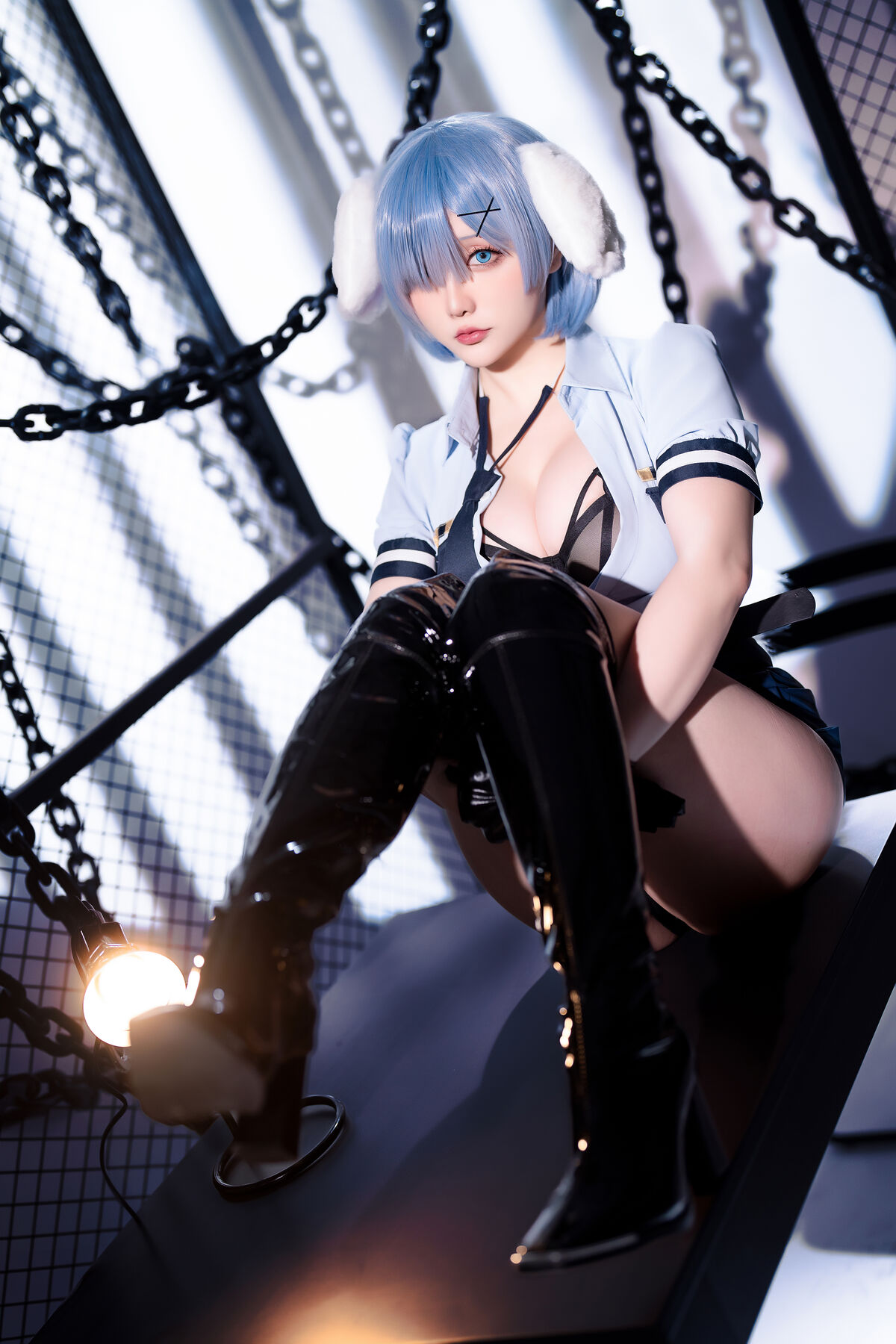 Coser@星之迟迟Hoshilily 2024年02月计划C RE0 蕾姆 狗耳警官 Part1 0048 9319766114.jpg