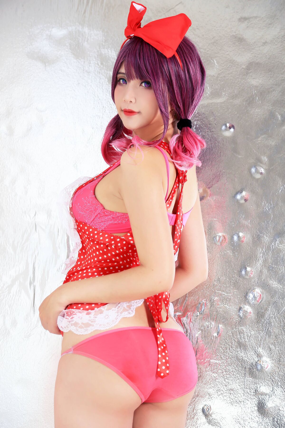 Coser@Hana Bunny Red Heart Apron 0003 4873880397.jpg