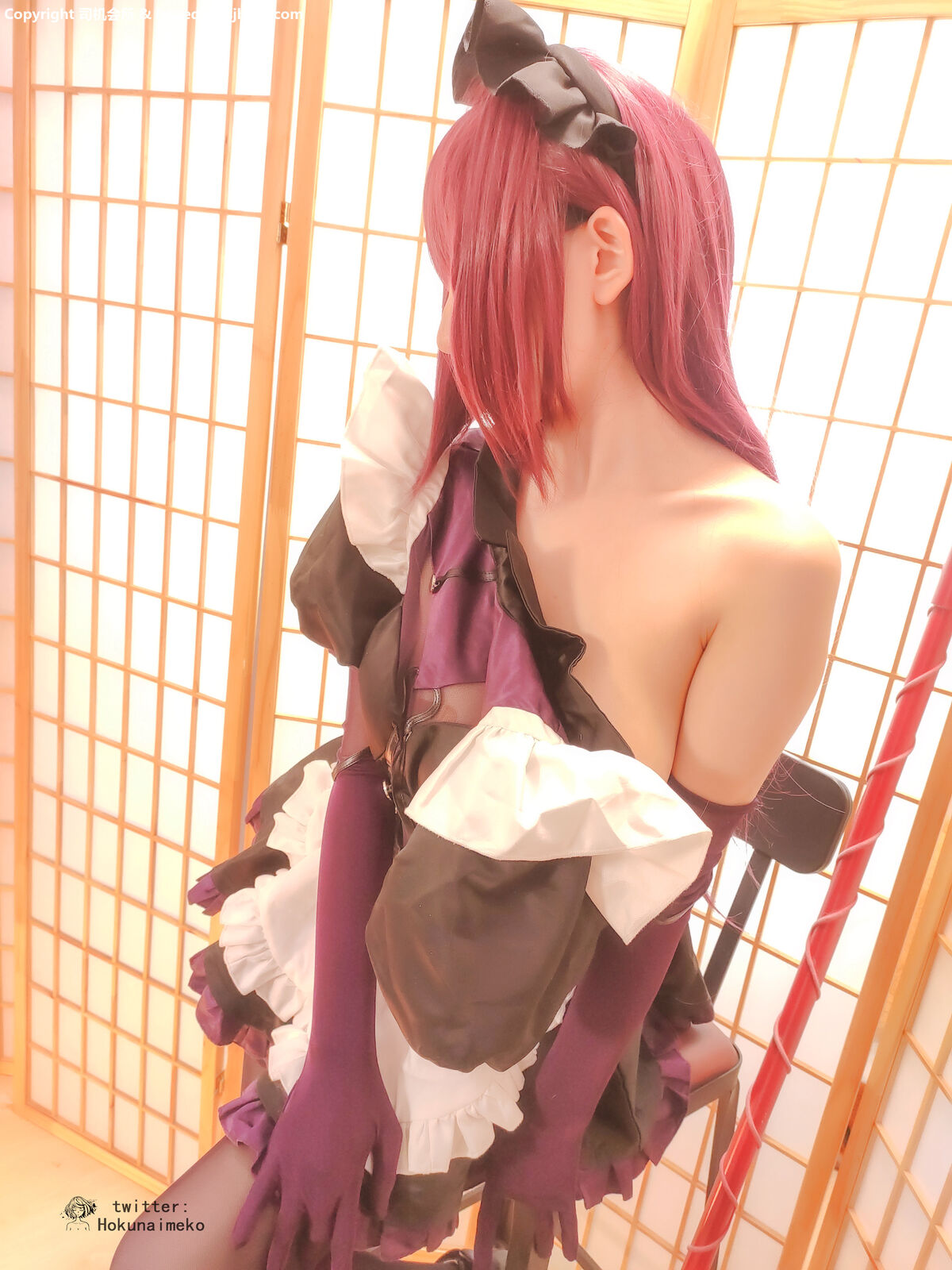 Coser@Hokunaimeko スカアハメイド服 Part2 0055 4408995816.jpg