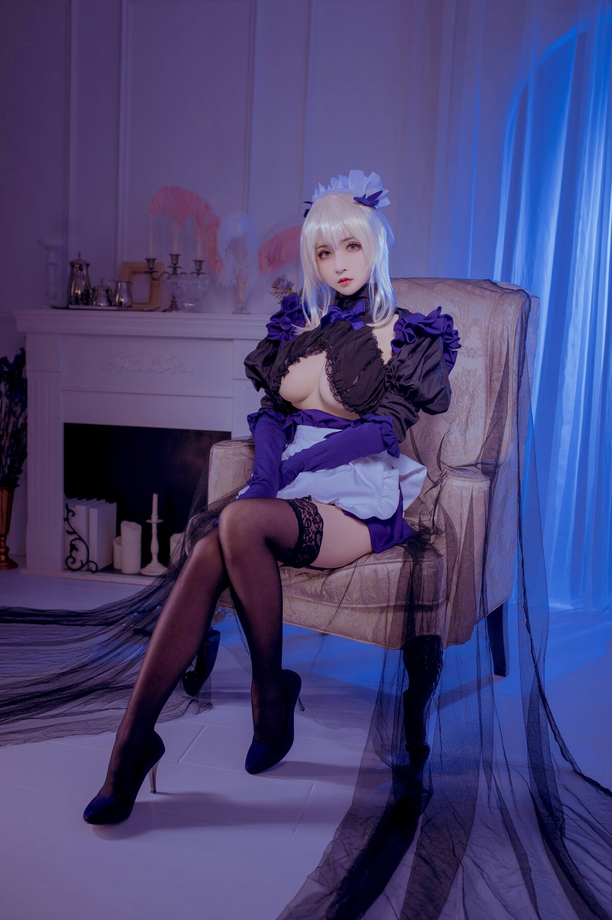 Coser@Rioko凉凉子 Black Gun Stupid Maid 黑枪呆女仆 0002 1578833747.jpg