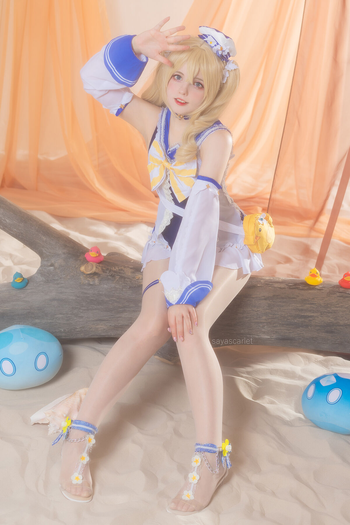 Coser@Saya Scarlet – Barbara Swimsuit Genshin Impact