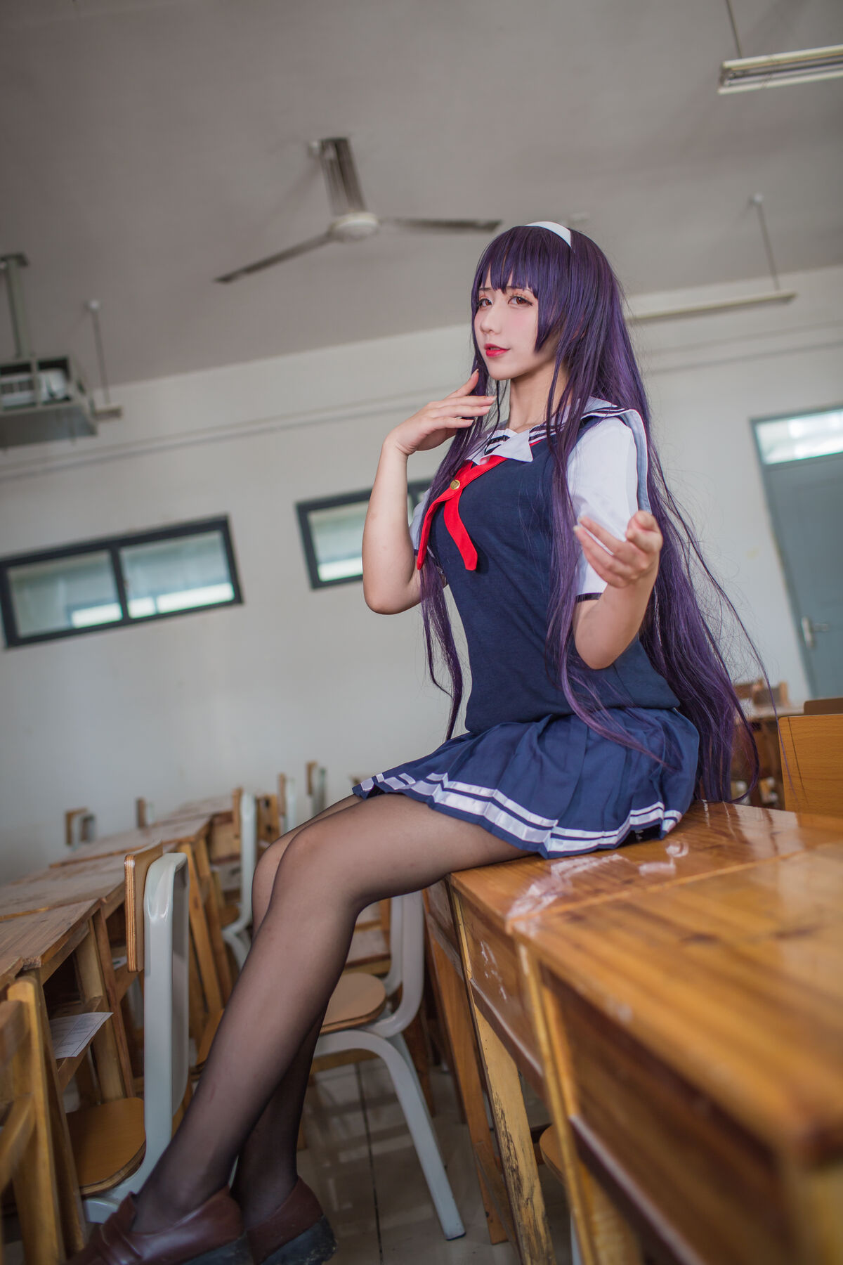 Coser@九曲Jean 霞之丘诗羽夏季校服 0010 3153465430.jpg