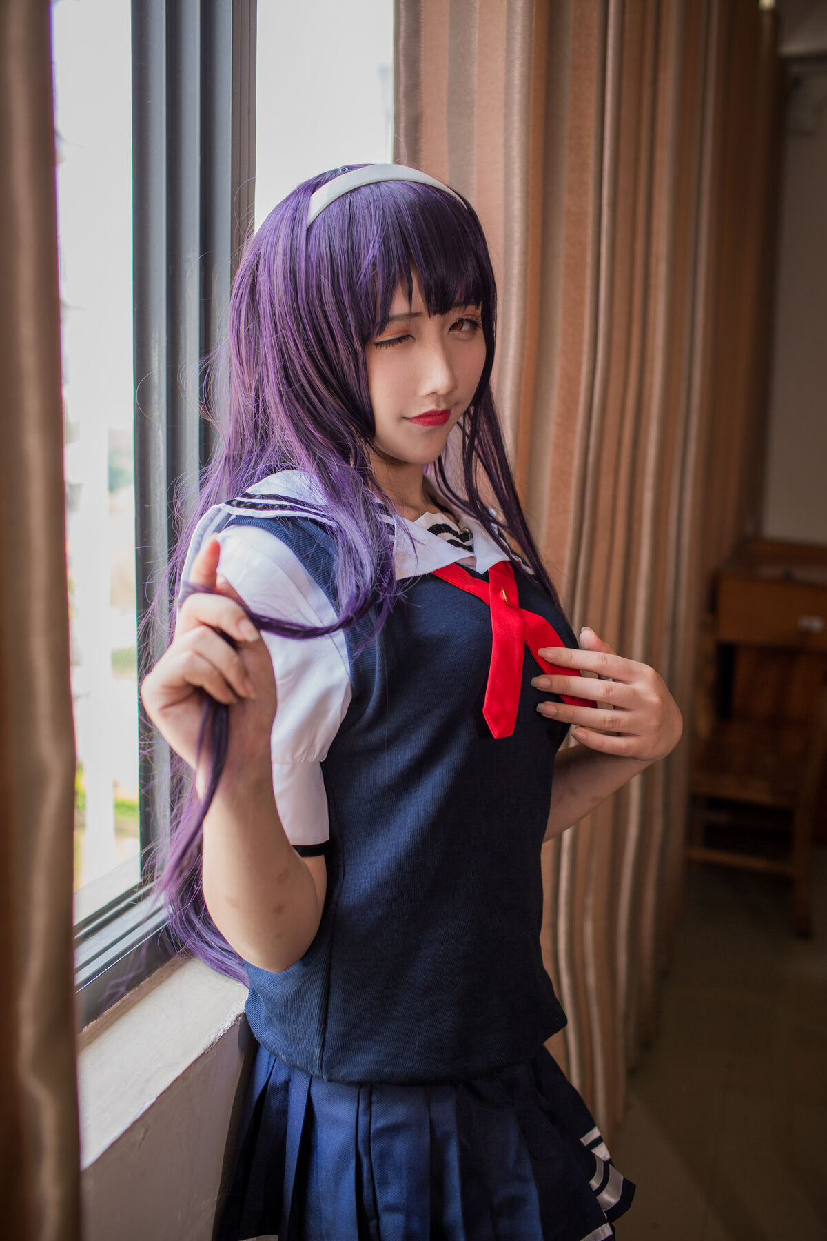 Coser@九曲Jean 霞之丘诗羽夏季校服 0017 5537713868.jpg