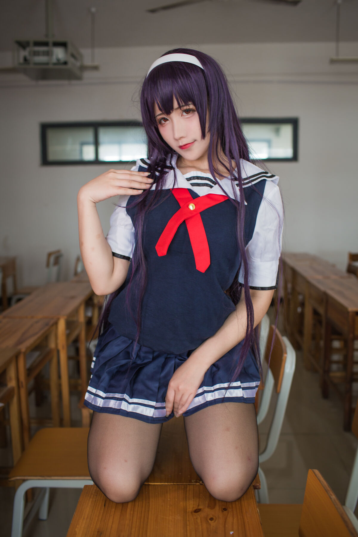 Coser@九曲Jean 霞之丘诗羽夏季校服 0037 4460938024.jpg