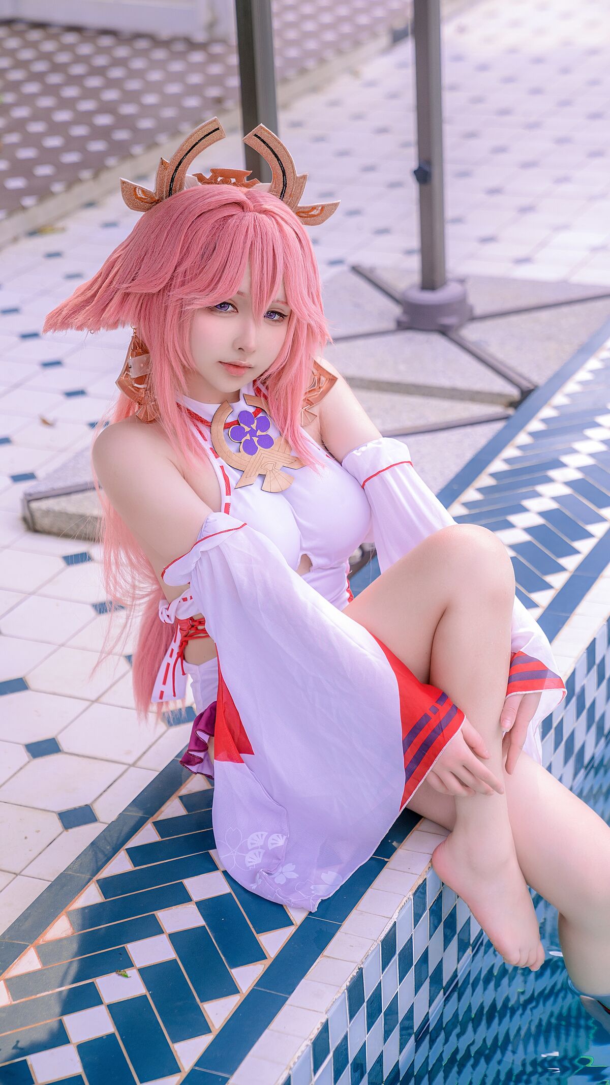 Coser@樱梨梨Eriri 八重神子泳装 0004 9104651112.jpg